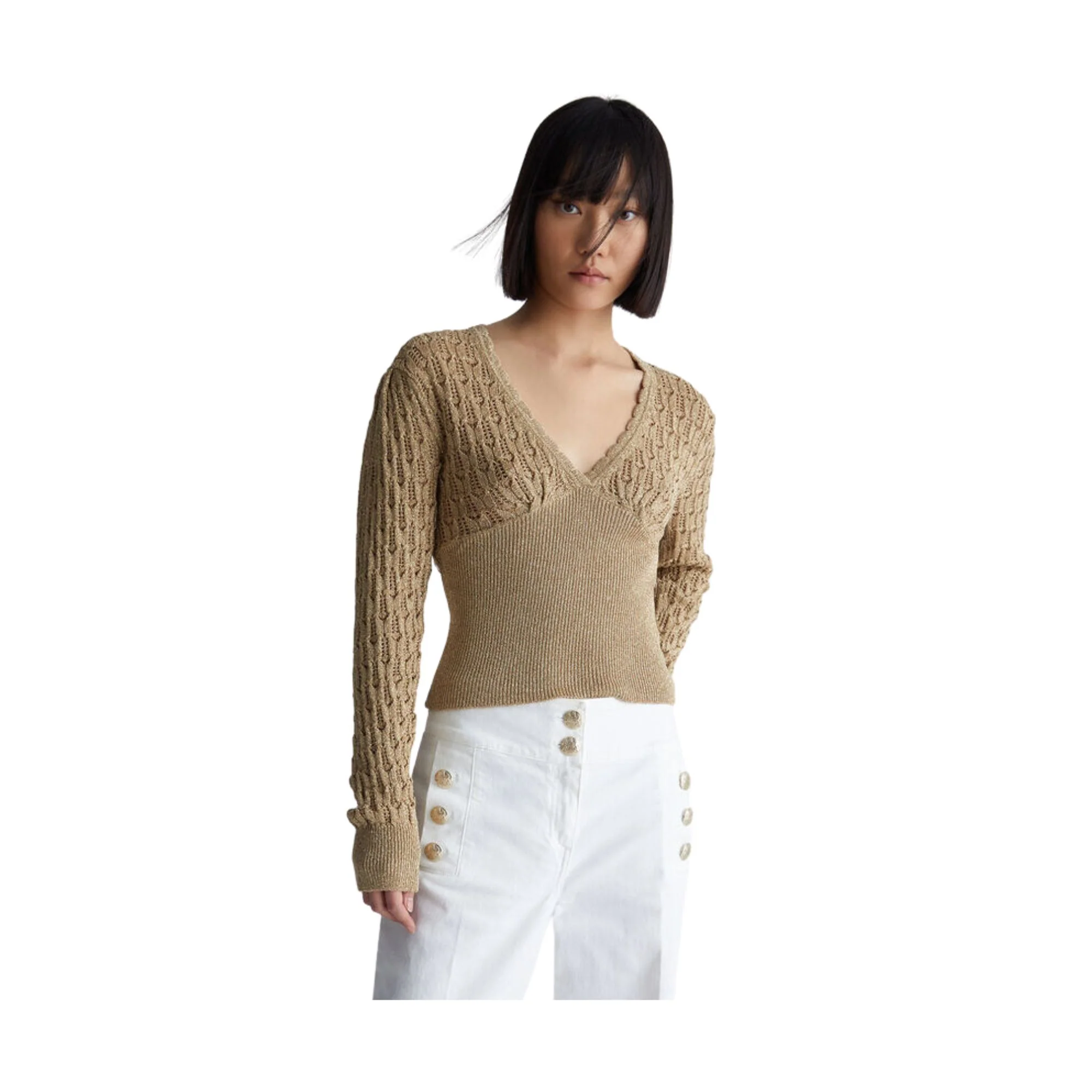 Maglia Donna con lavorazione traforata - Image 2