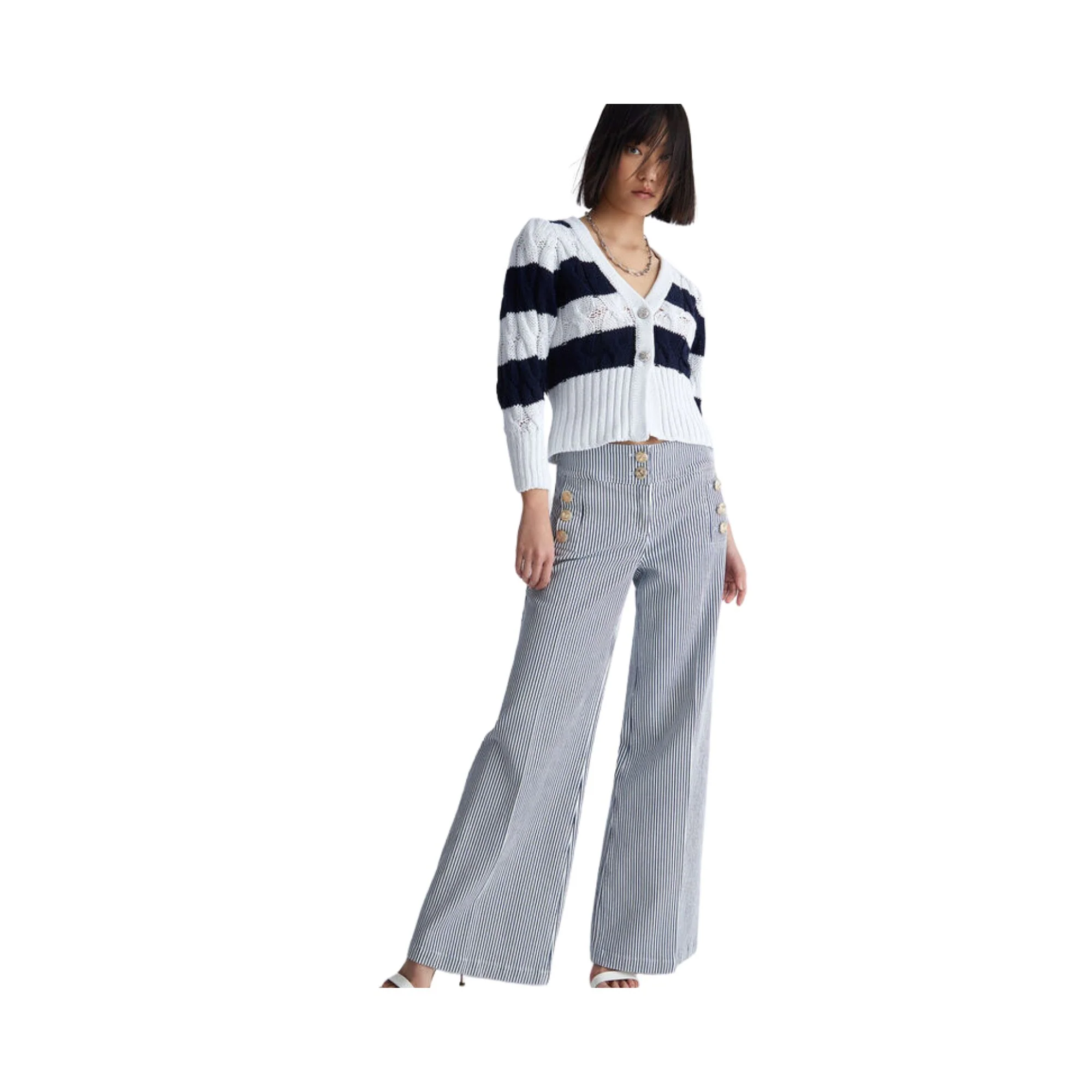Cardigan Donna a righe - Image 5
