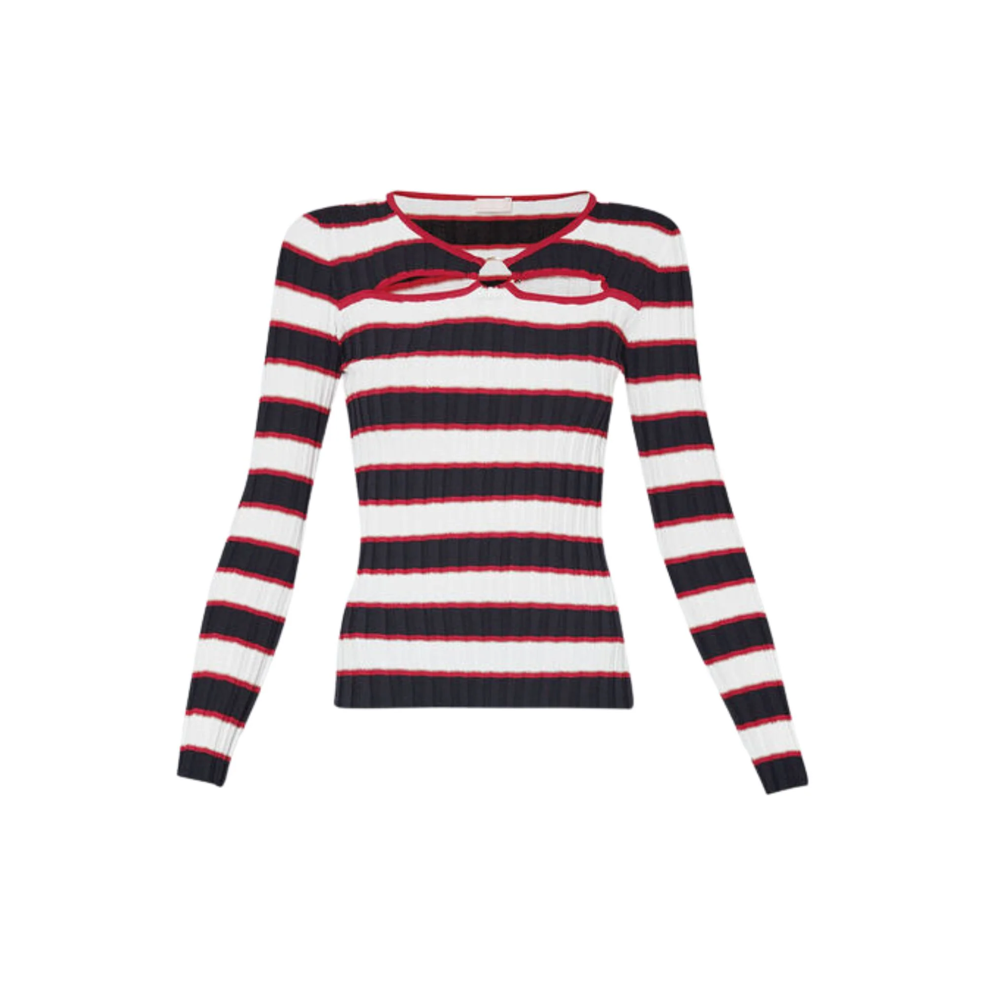 Maglia Donna a righe con cut out