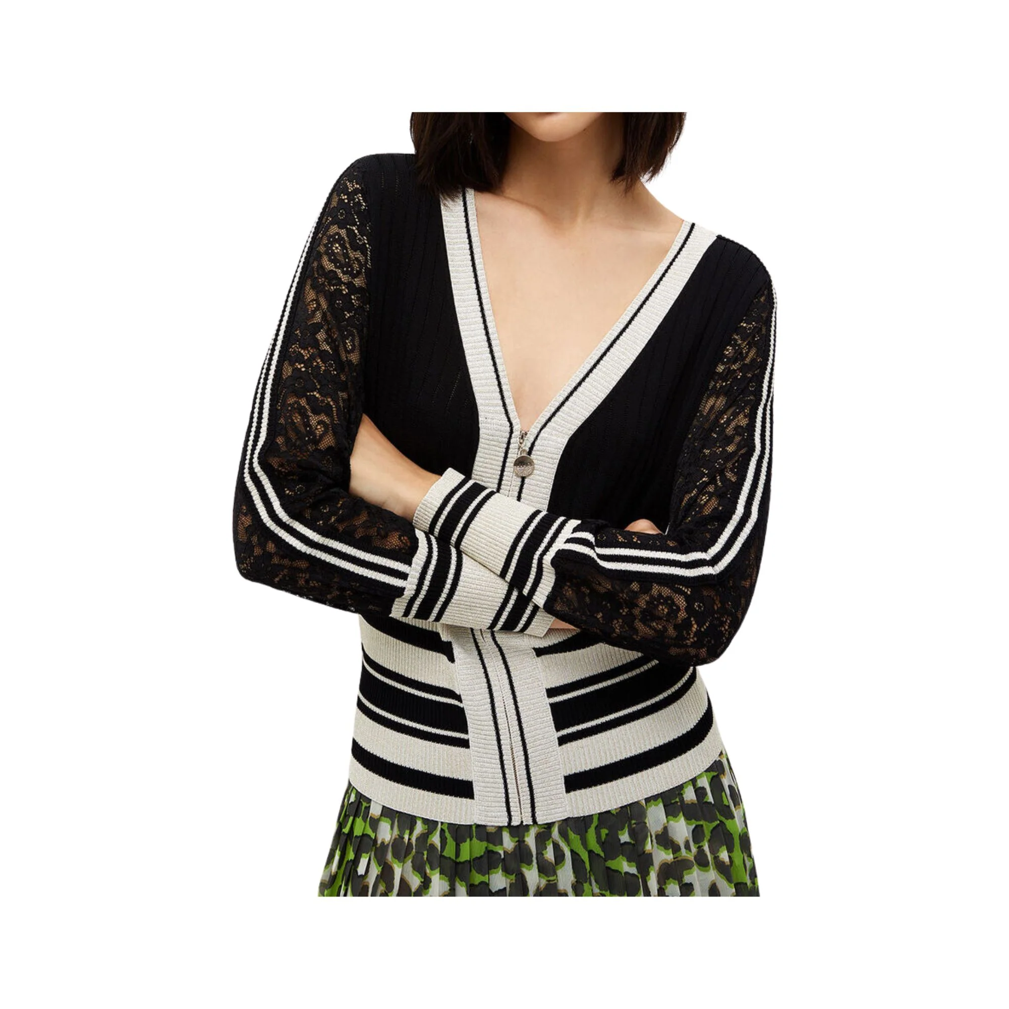 Cardigan Donna con zip frontale - Image 2