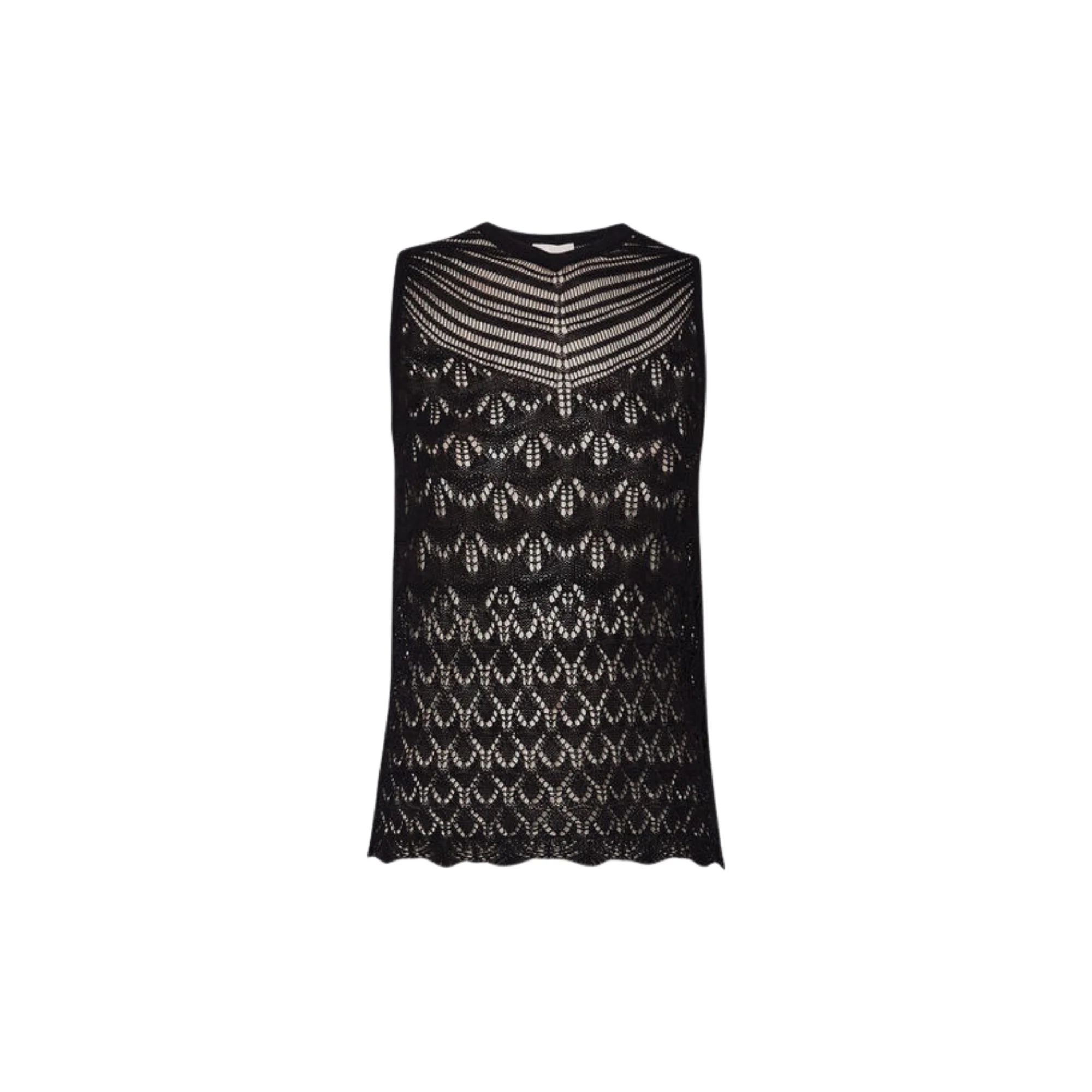 TOP ECOSOSTENIBILE IN MAGLIA - NERO - Image 6