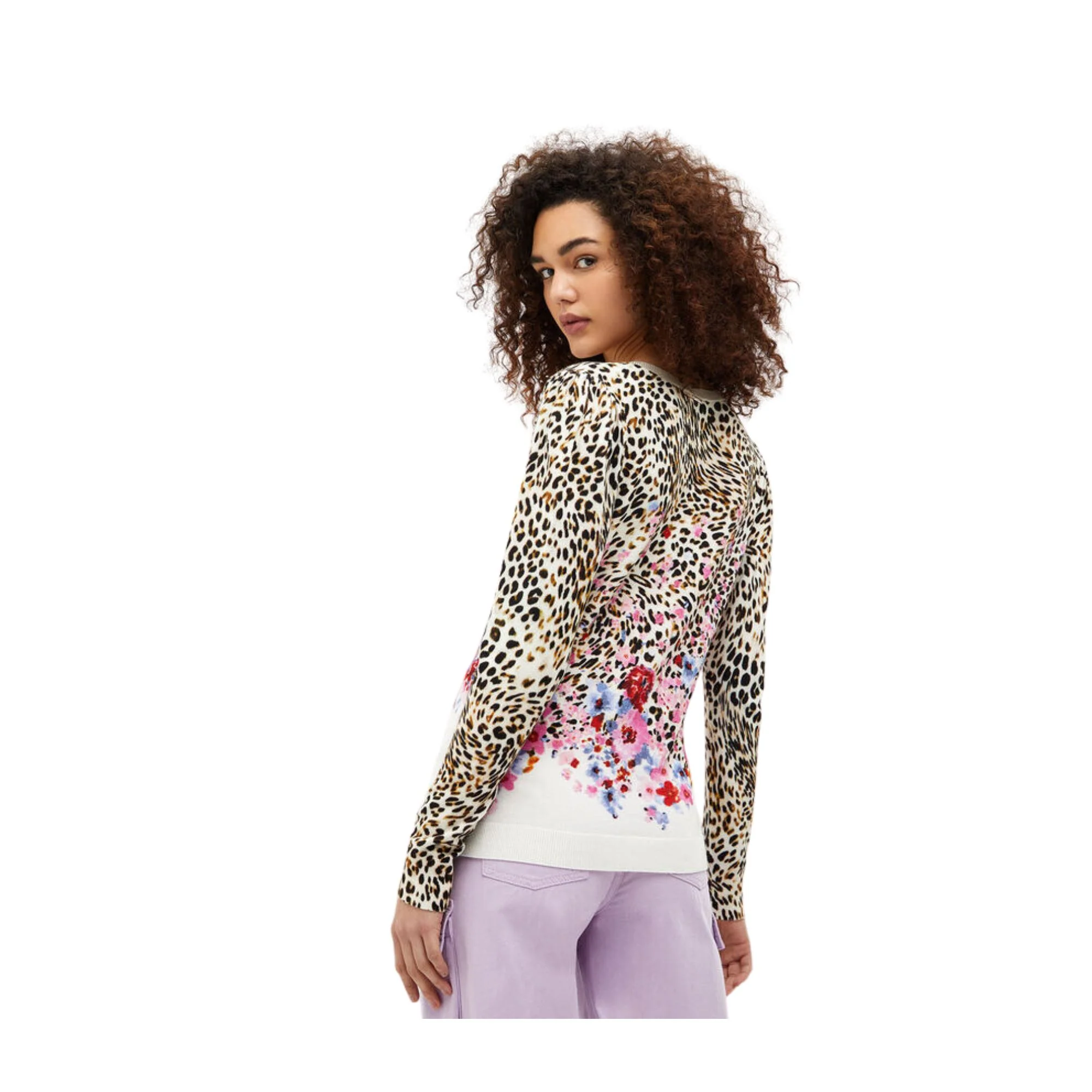 Maglia Donna animalier floreale - Image 3
