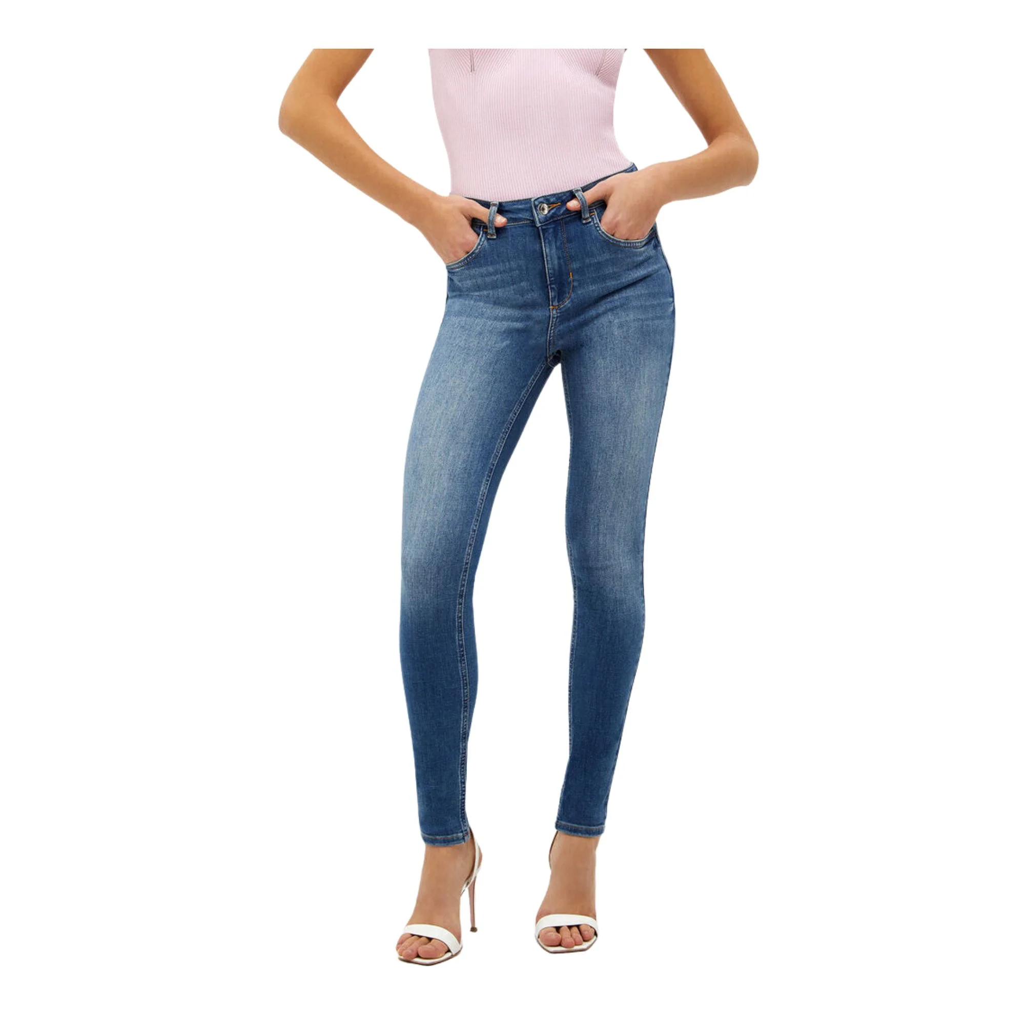 Jeans Donna Skinny a vita alta - Image 2
