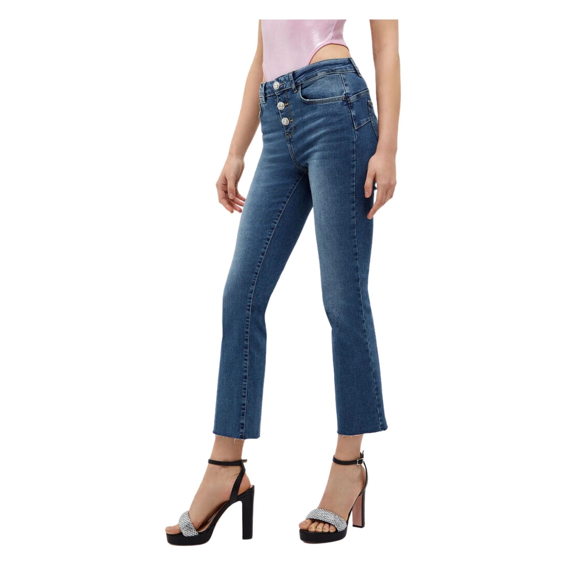 Jeans Donna cropped vita alta Bottom Up - Image 2
