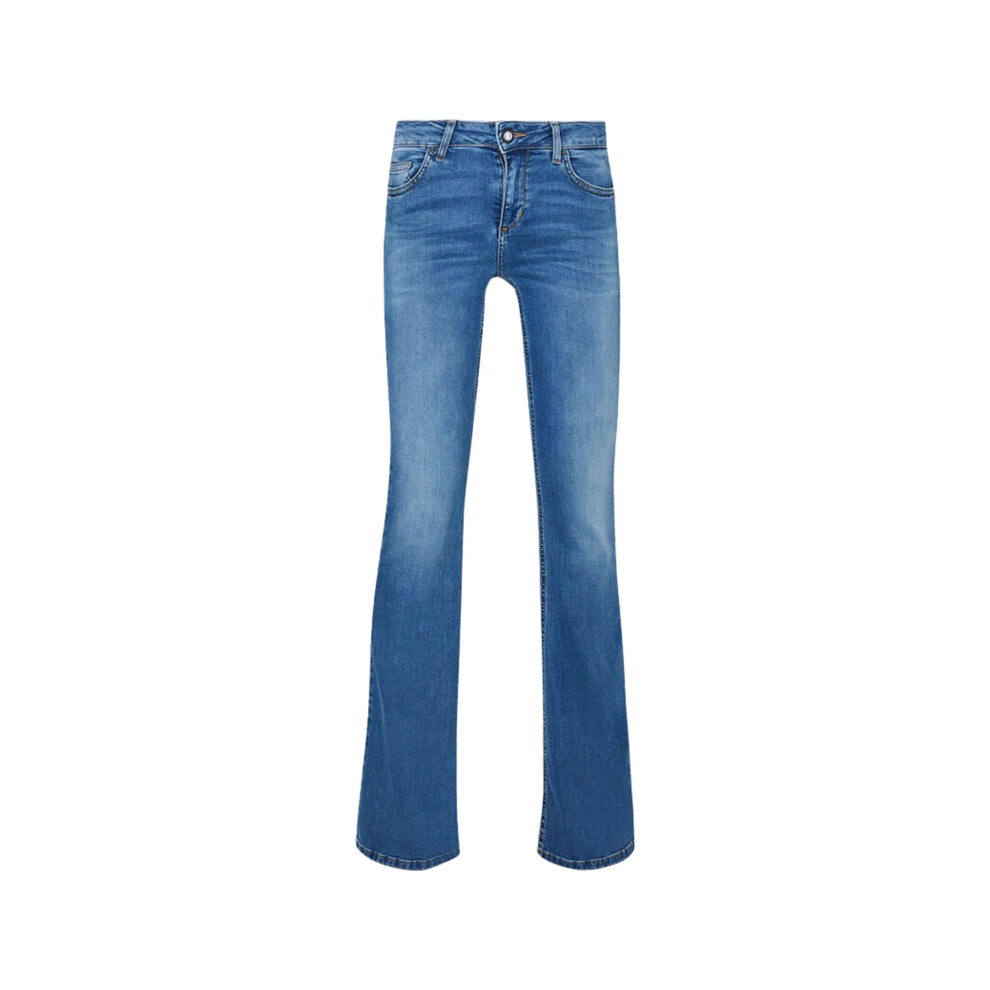 Jeans Donna a vita bassa con gamba flare