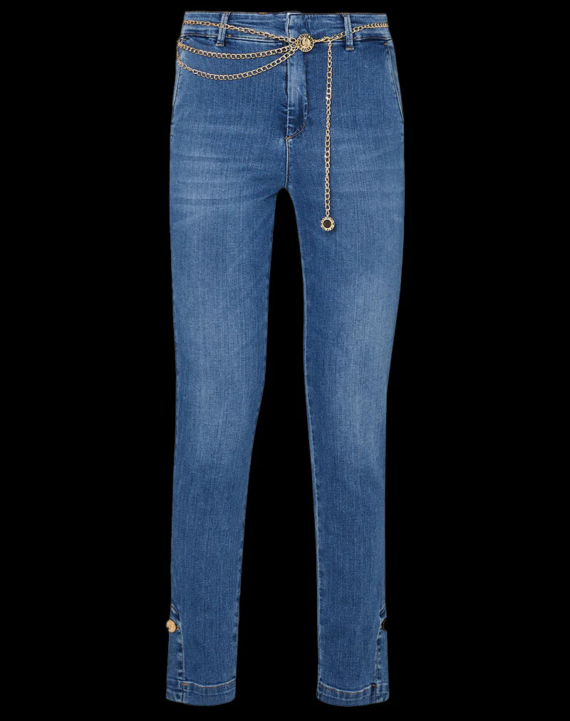 Jeans Chino In Denim Donna - Denim Blu - Image 9