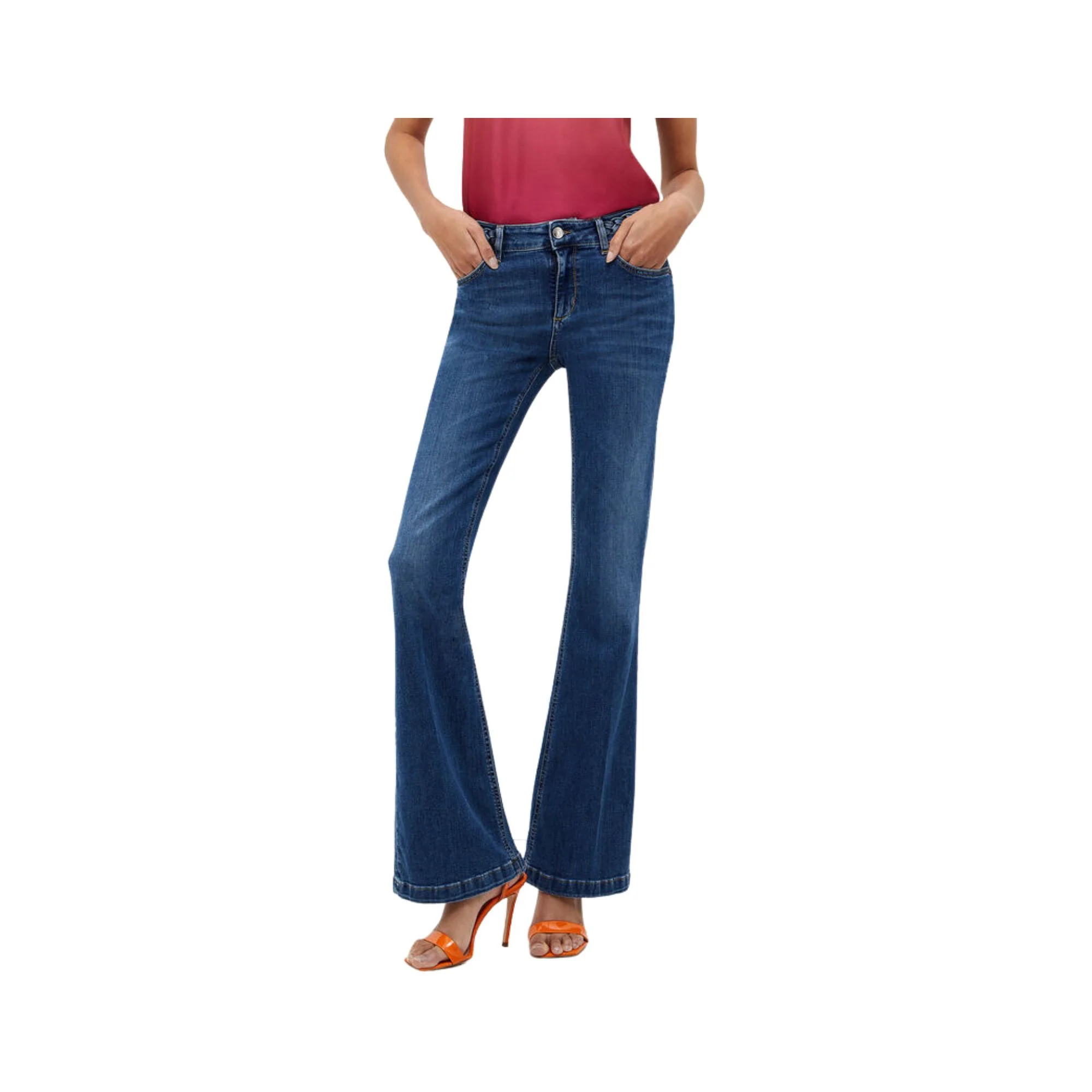Jeans Donna con intreccio al punto vita - Image 2