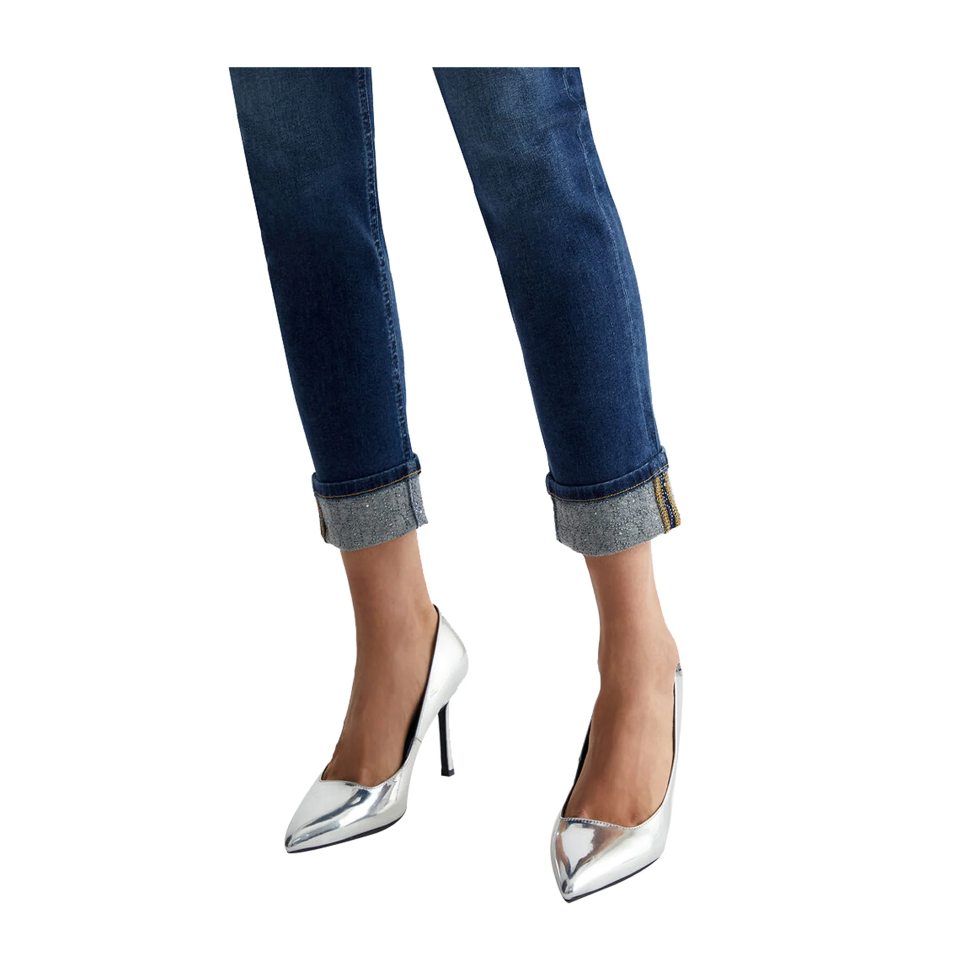Jeans Donna con risvolto al fondo - Image 4