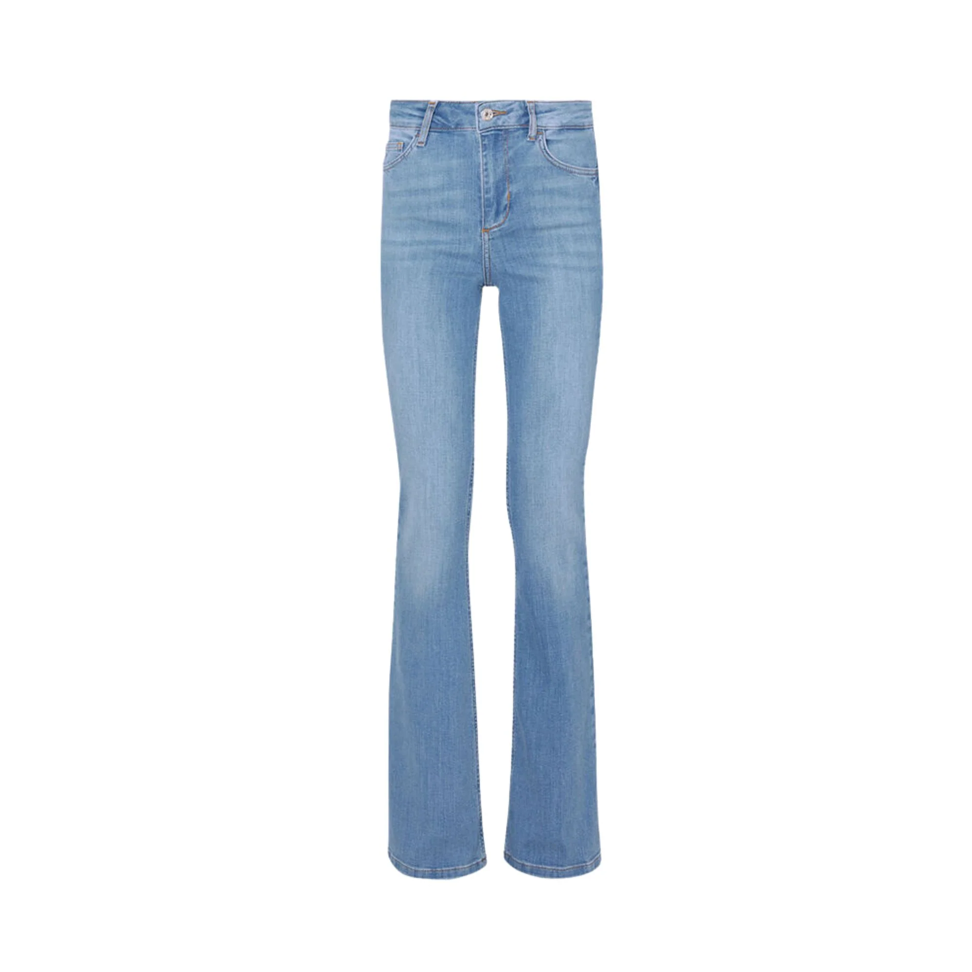 JEANS FLARE VITA ALTA - DENIM BLU SCURO