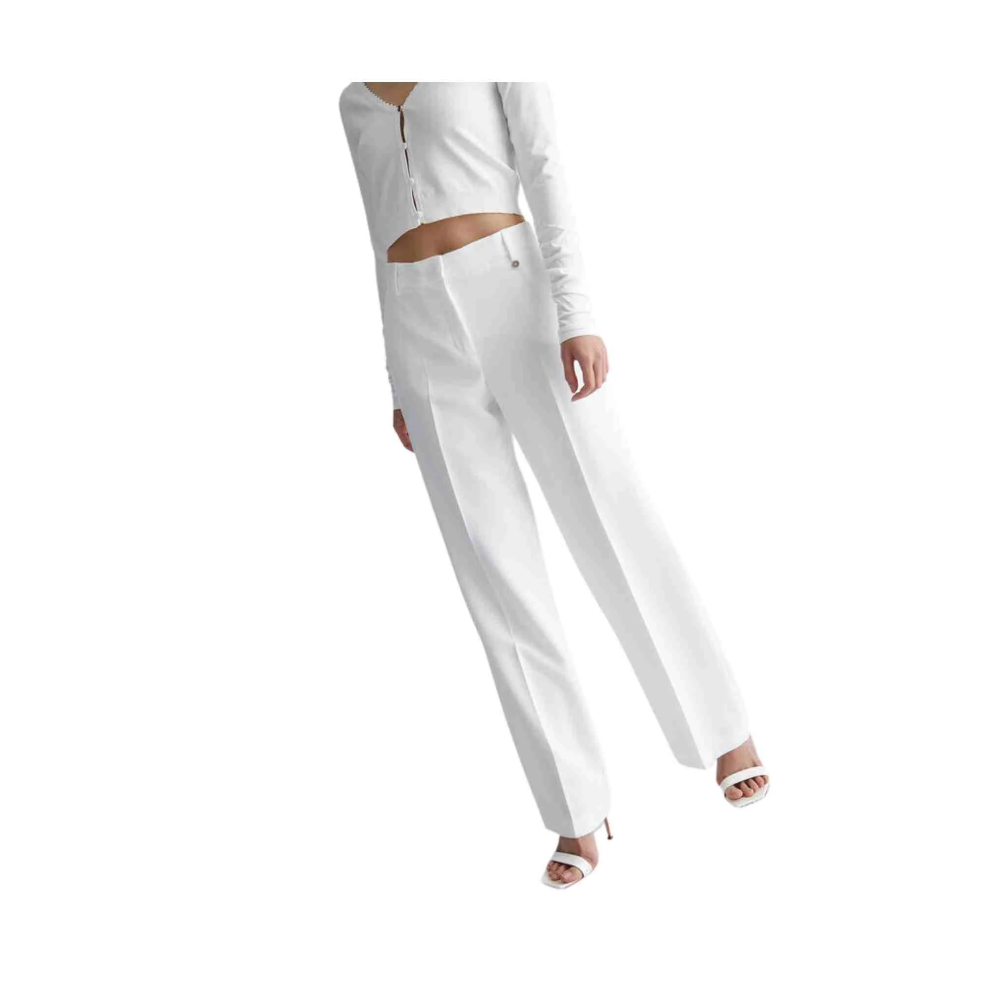 Pantalone Donna a palazzo stretch - Image 2