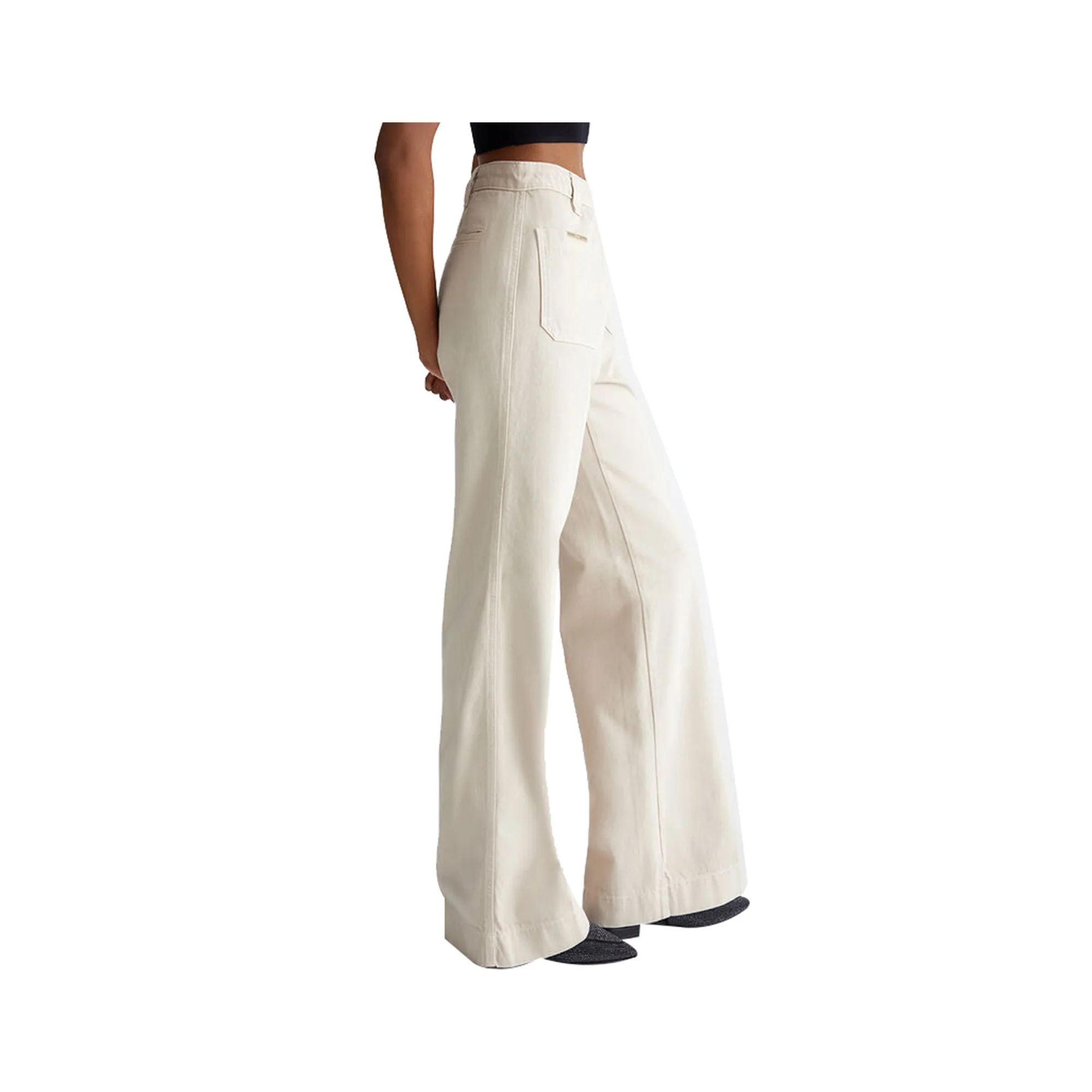 Pantalone Donna con dettagli oro sulle tasche - Image 4