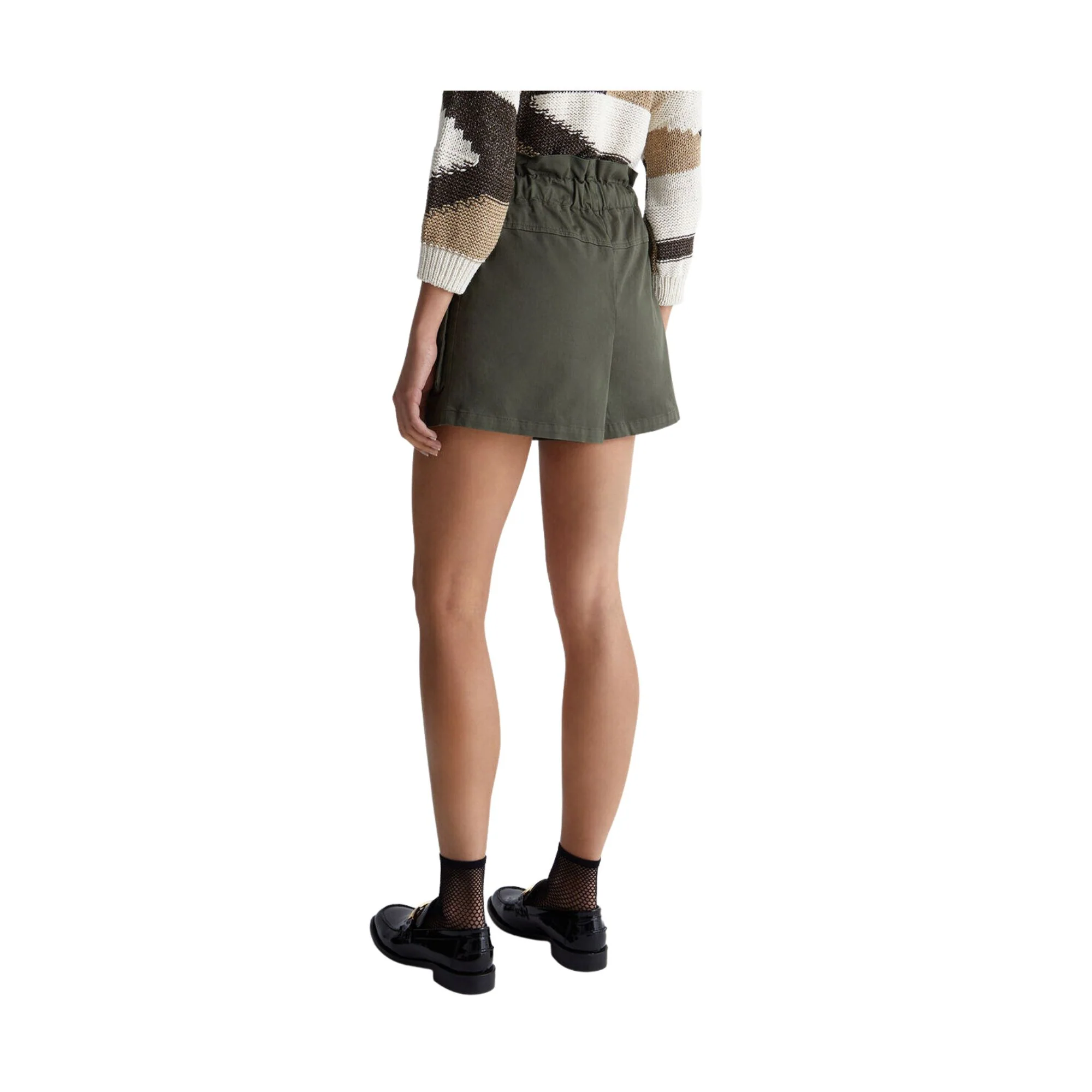 Shorts Donna con coulisse e bottoni gioiello - Image 3