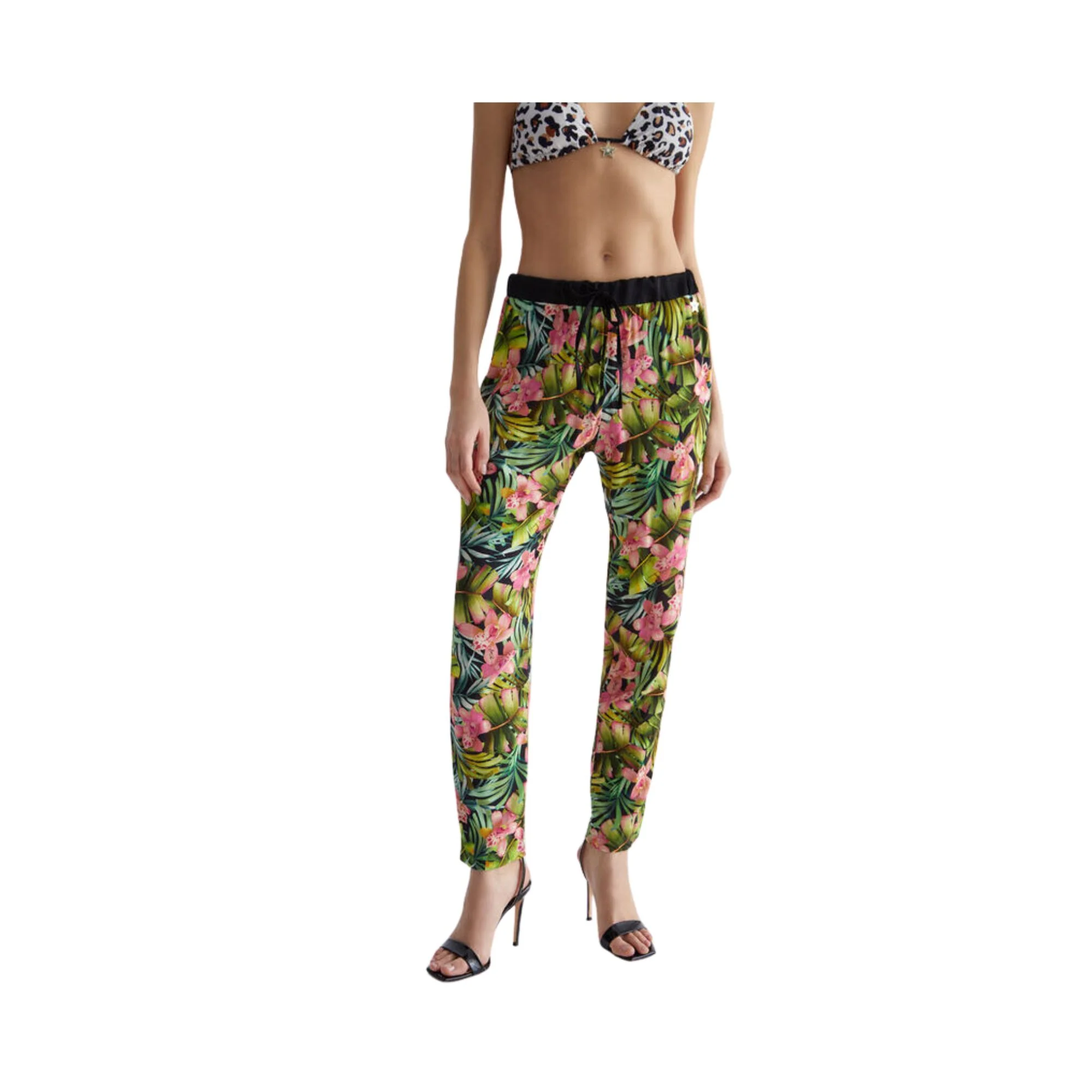 Pantalone Donna con stampa tropicale - Image 2
