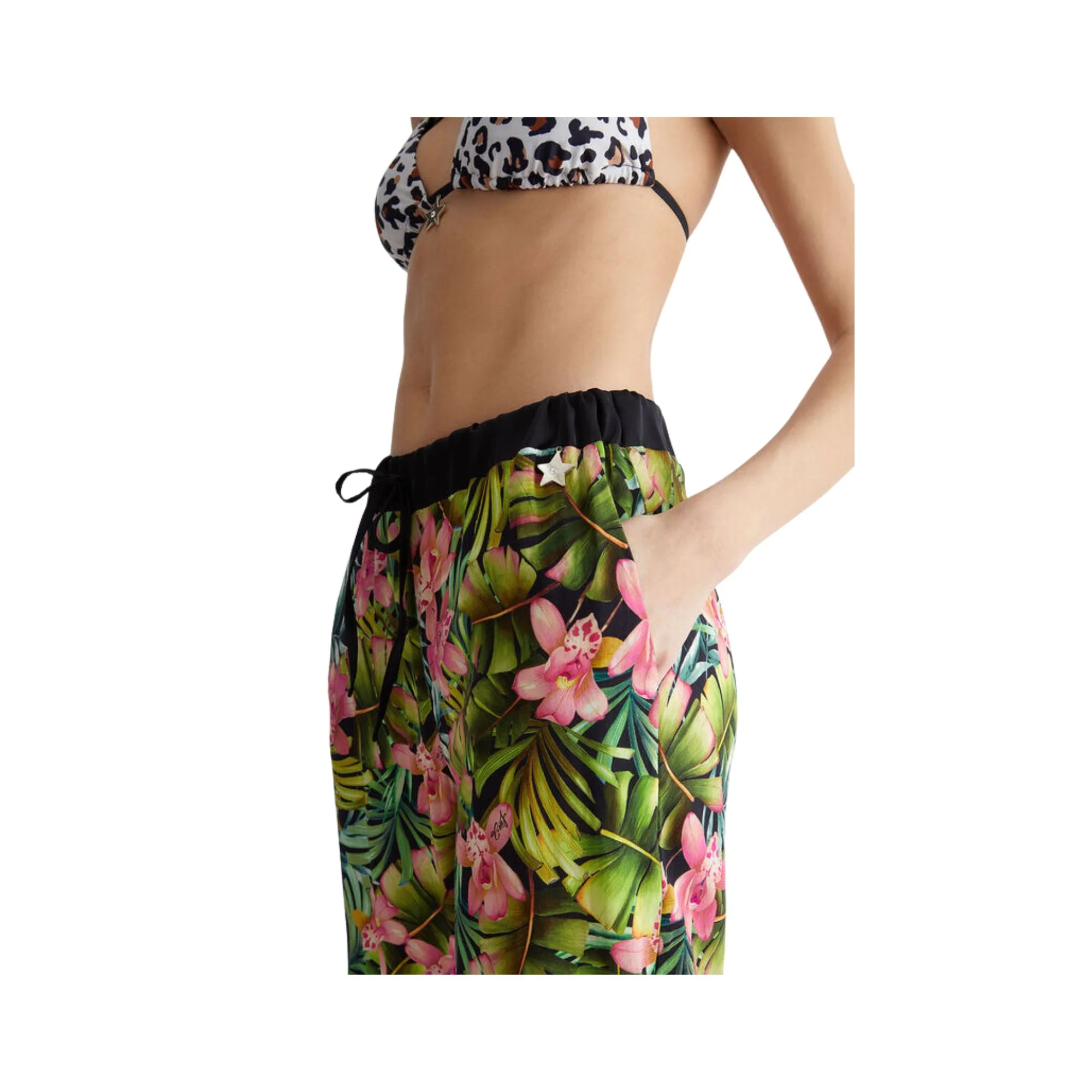 Pantalone Donna con stampa tropicale - Image 4