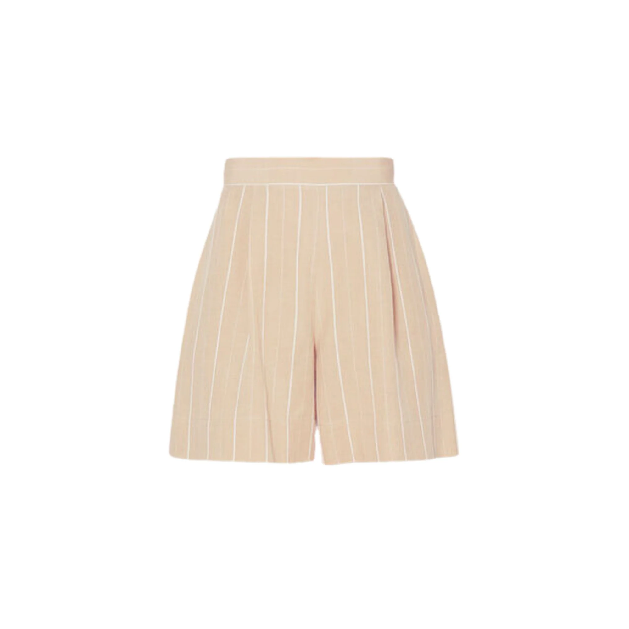 Shorts Donna in misto lino con pinces - Image 4
