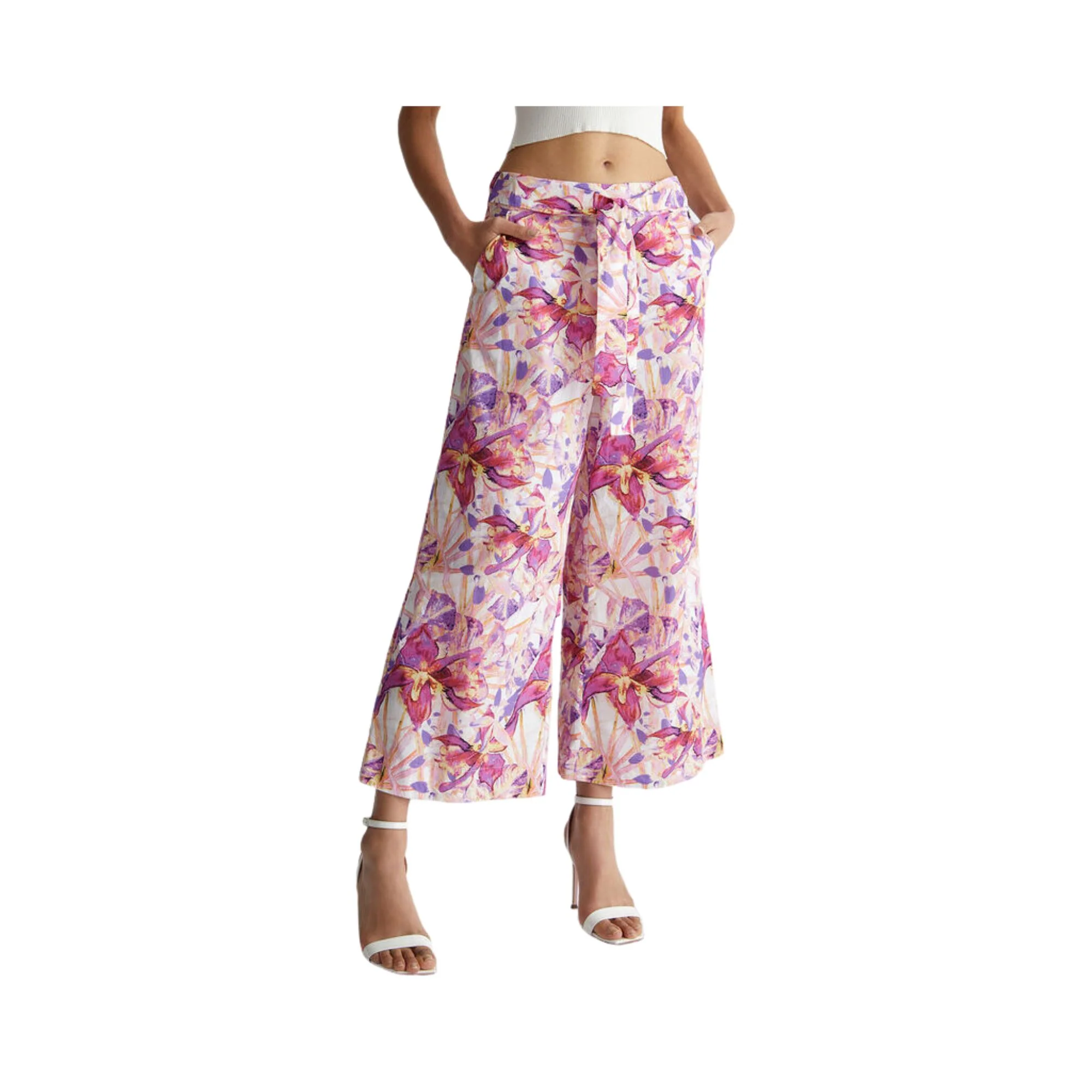 Pantalone Donna floreale ecosostenibile - Image 2