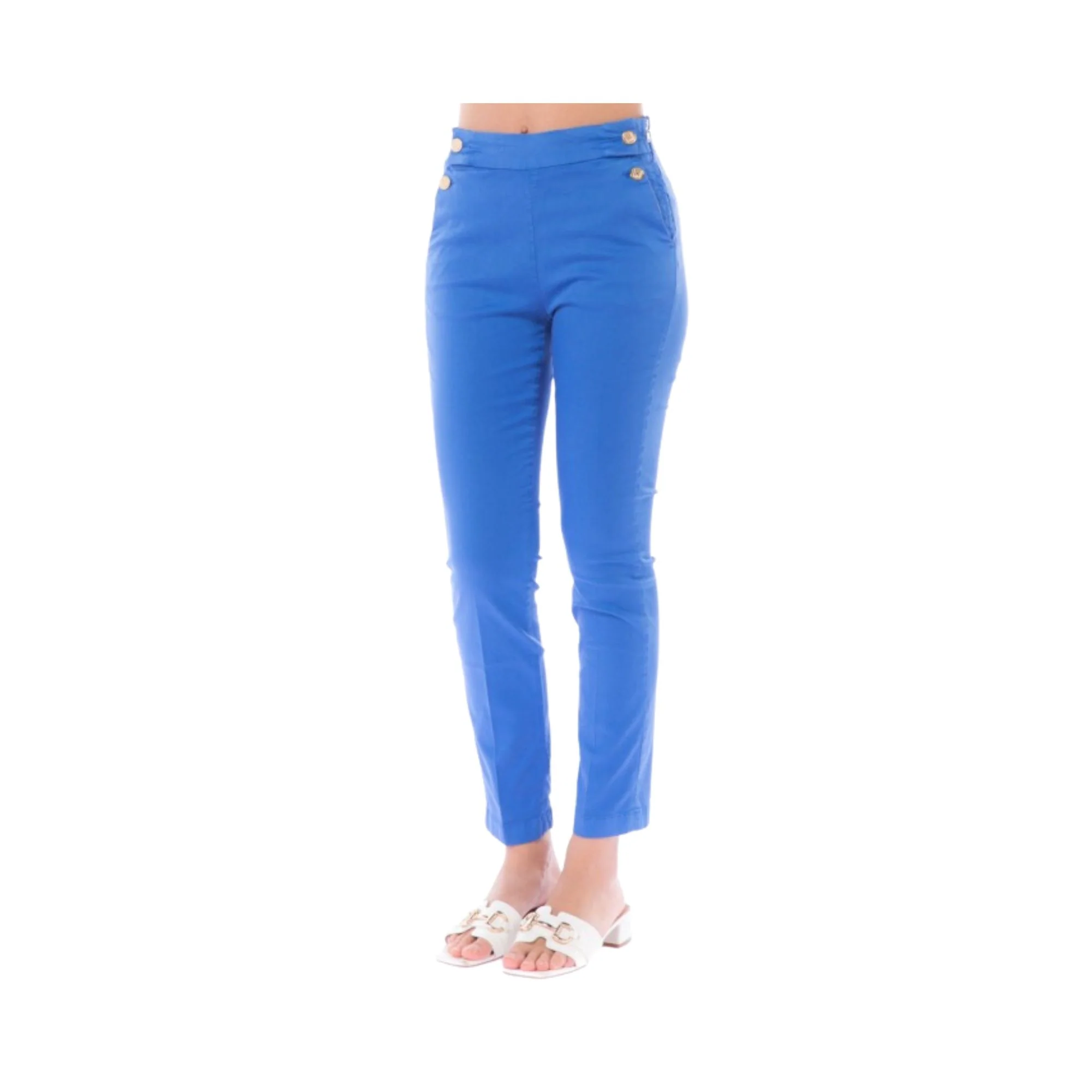 Pantalone Donna con bottoni ai fianchi - Image 2