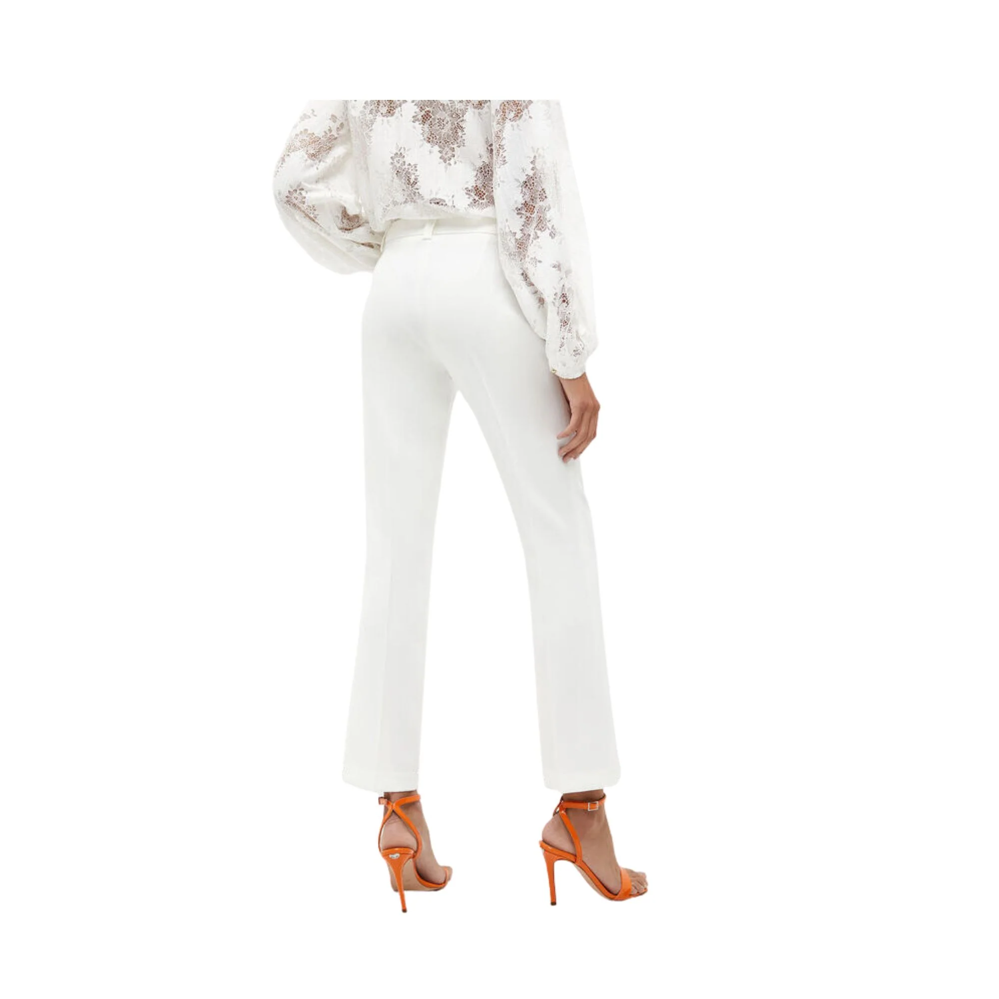 Pantaloni Stretch Donna Bianco - Image 3
