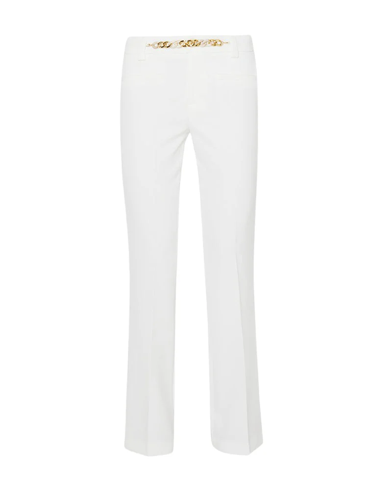 Pantaloni Stretch Donna Bianco - Image 8