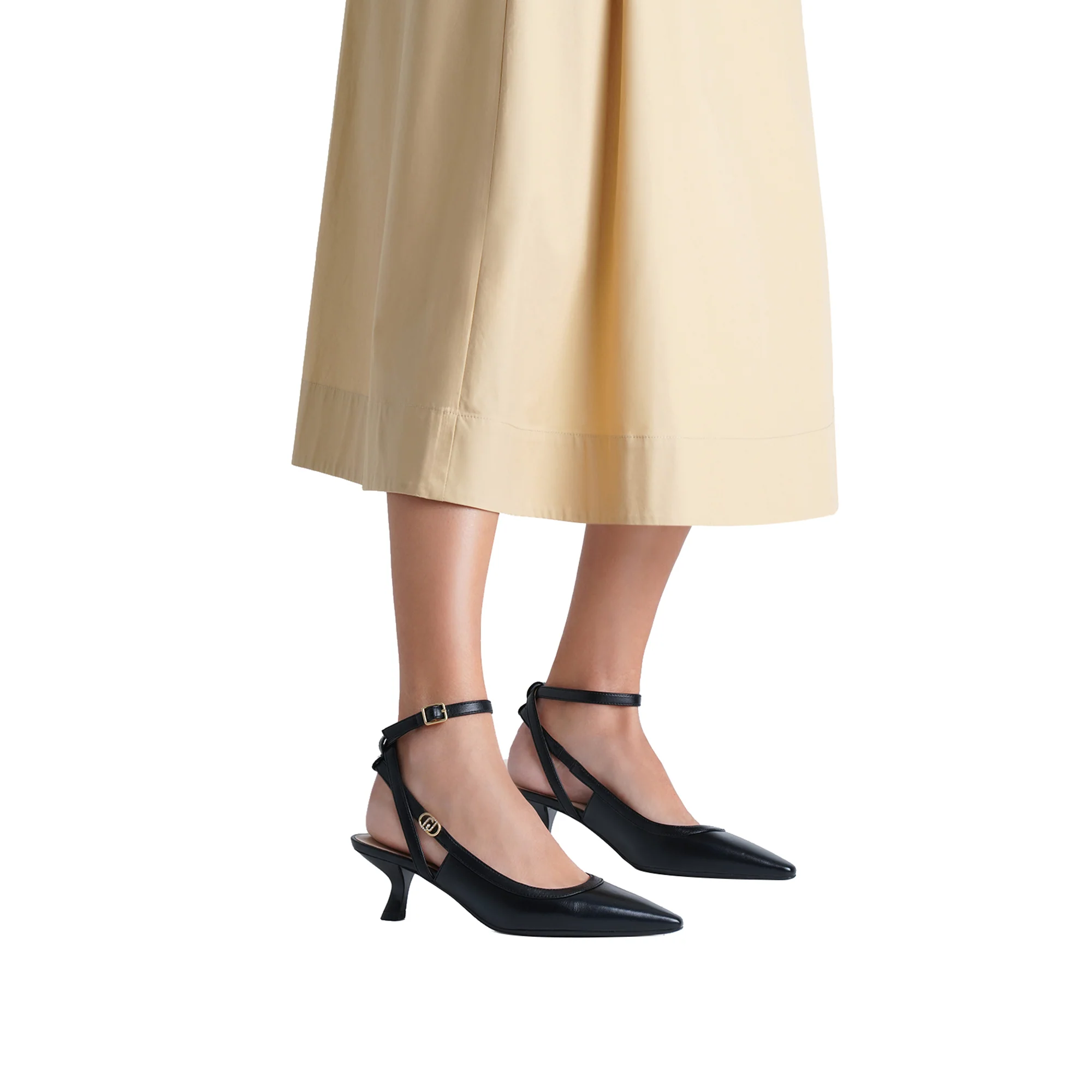 Slingback nere con tacco basso - Image 5