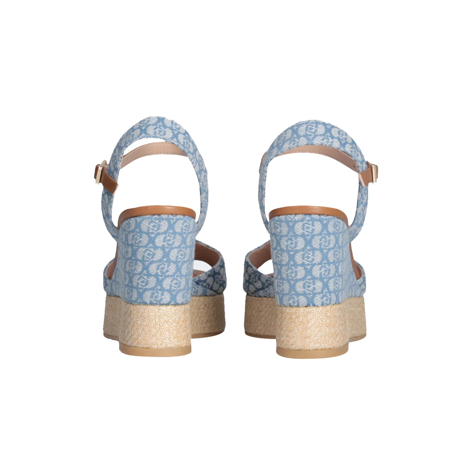 Sandali Zeppa donna in denim monogrma - Image 4