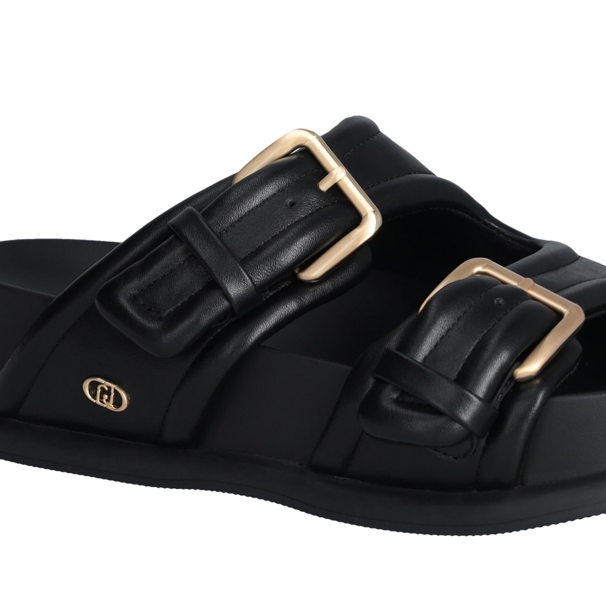Sandali Donna con fascette bold Nero - Image 4