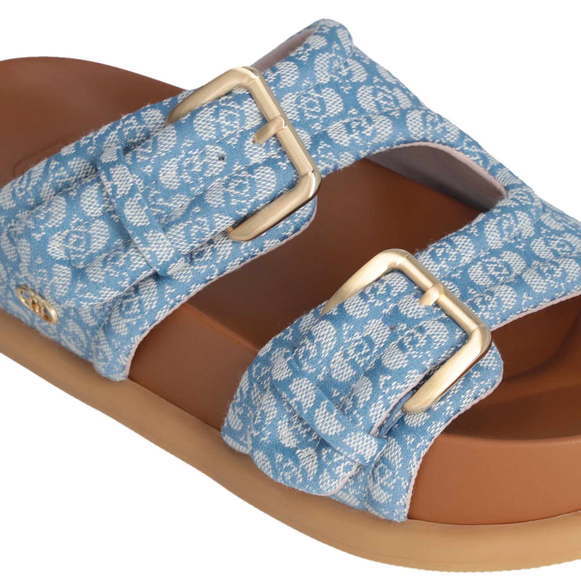 Sandali Donna con fascette bold Blu denim - Image 4
