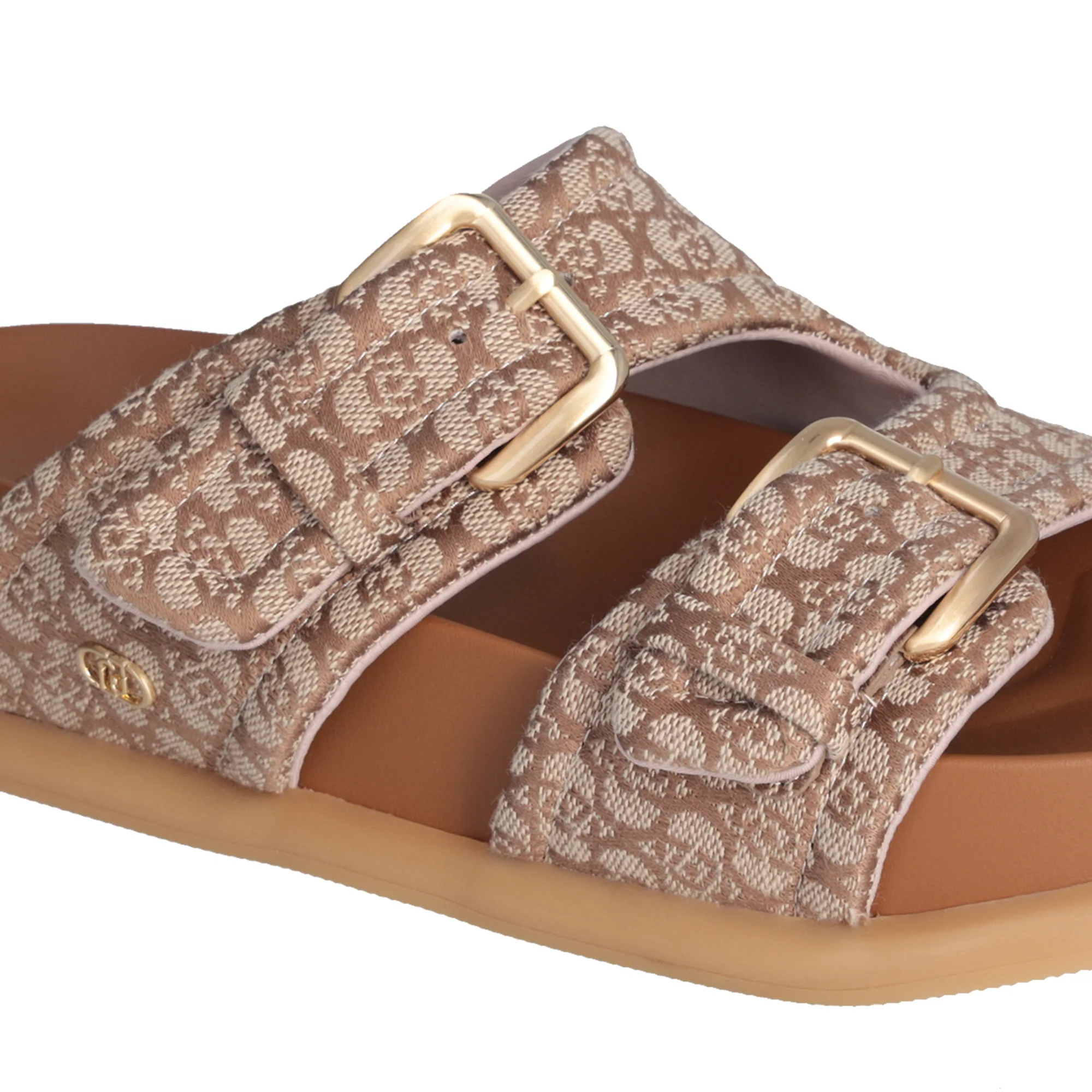Sandali Donna con fascette bold Beige - Image 5
