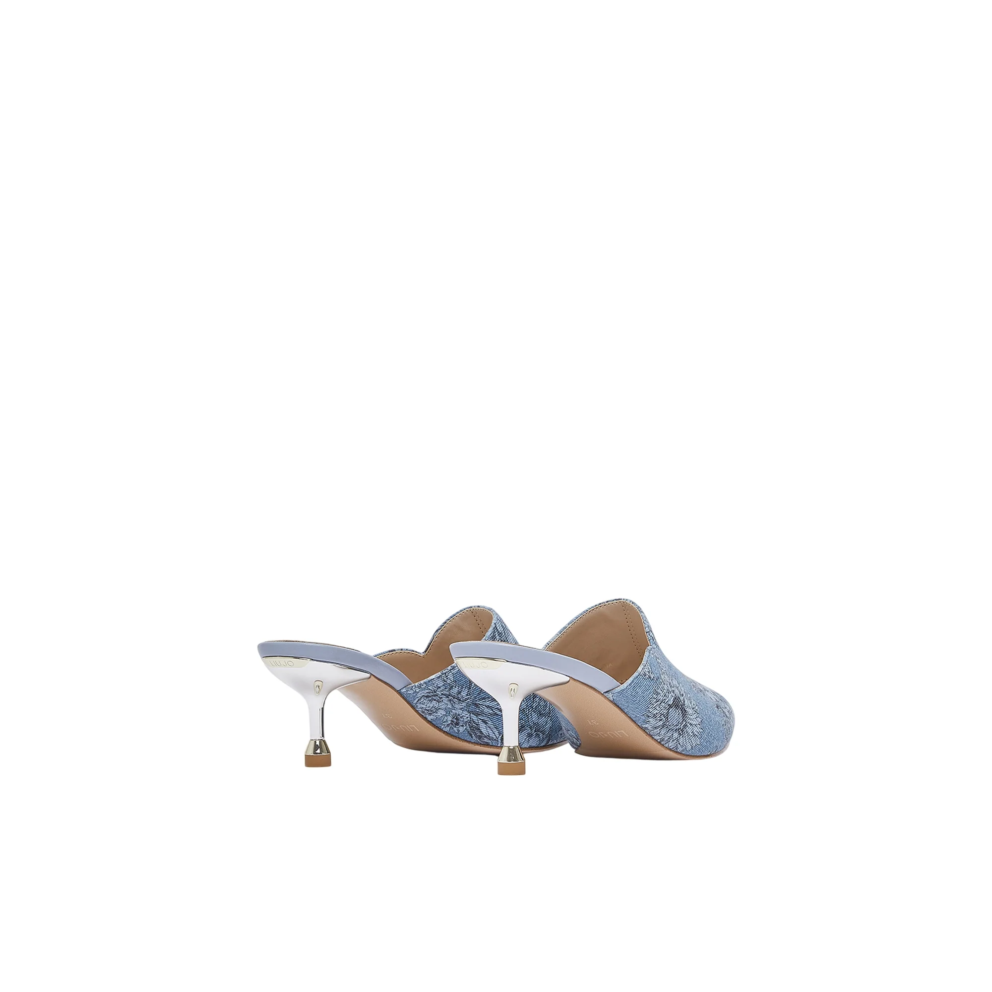 Sabot Donna in denim con tacco - Image 3