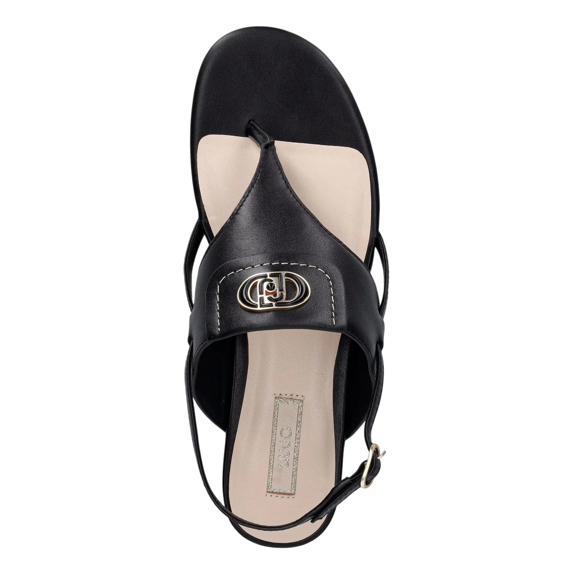 Sandali infradito Donna in pelle nera - Image 4