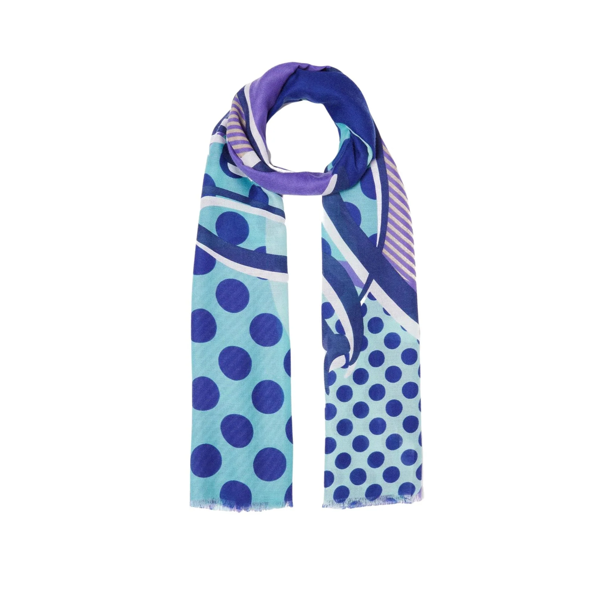Pashmina Donna a pois con logo - Image 7