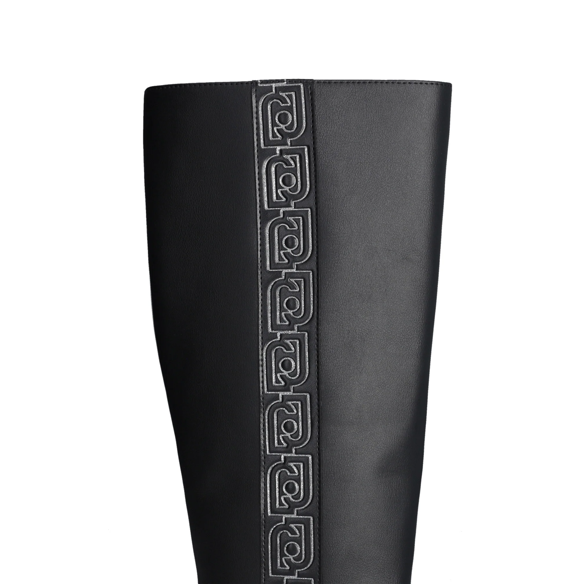 Stivali platform Donna Nero con logo - Image 5