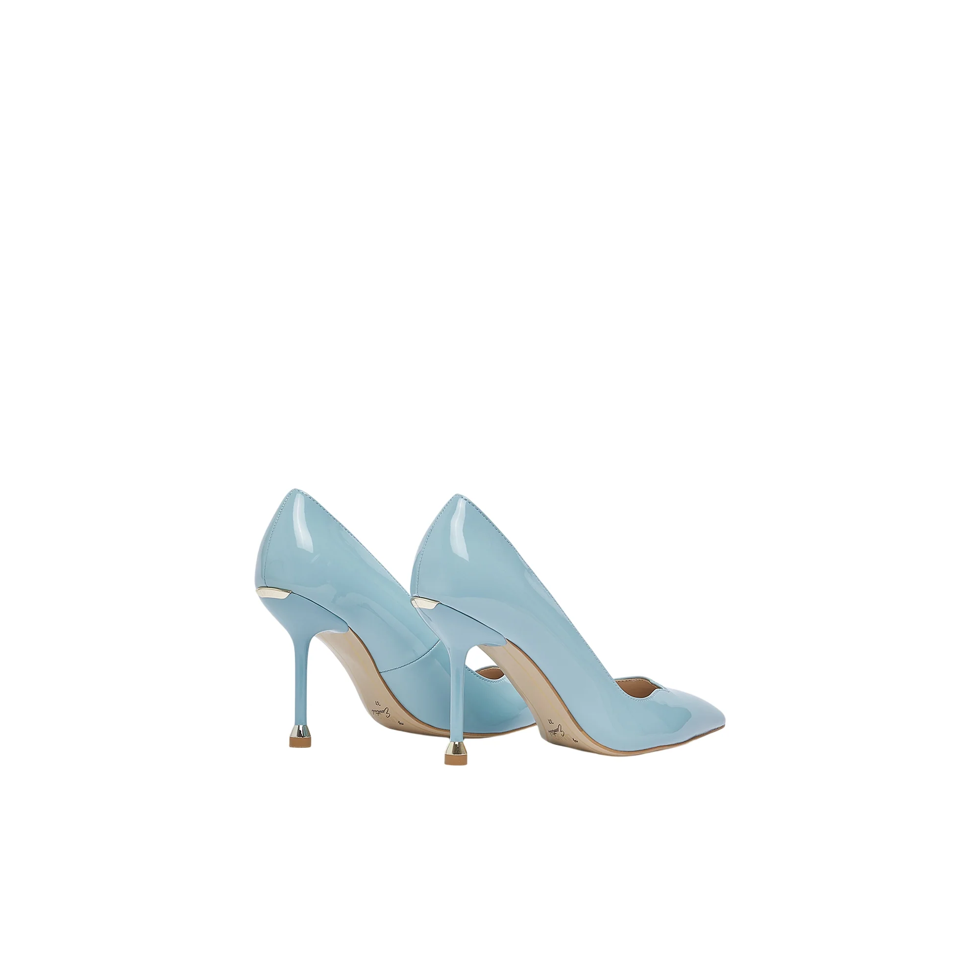 Décolleté Donna in vernice celeste - Image 3