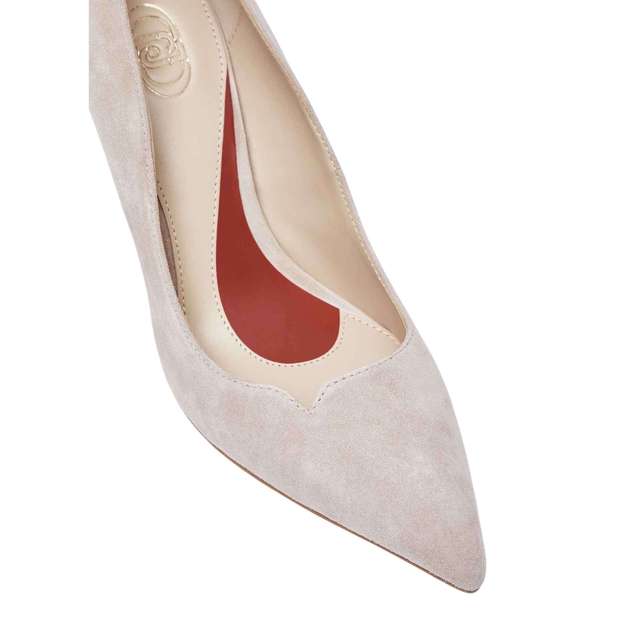 Décolleté Donna in camoscio beige - Image 4
