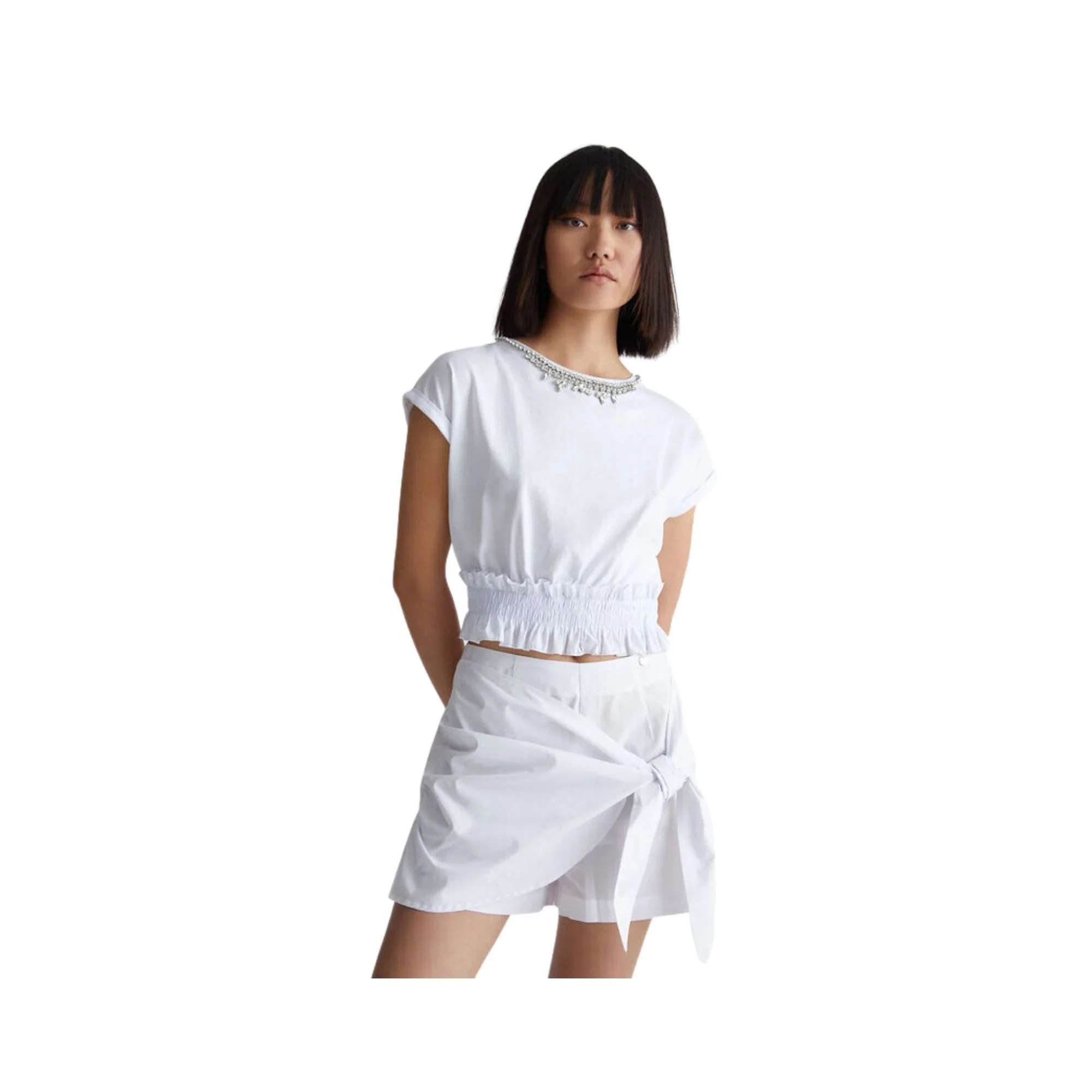 T-shirt Donna con applicazioni gioiello - Image 5