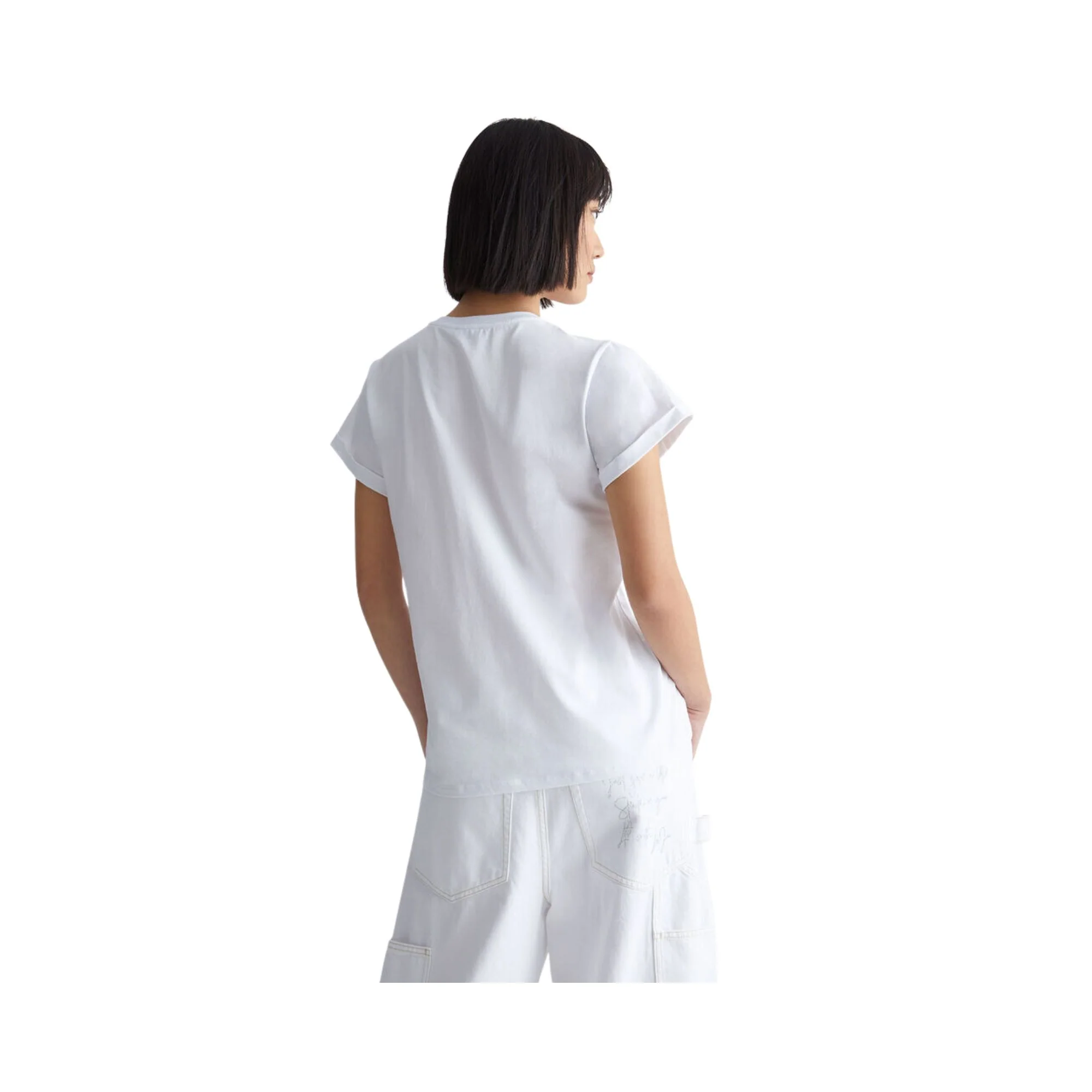 T-shirt Donna con stampa sul petto - Image 3