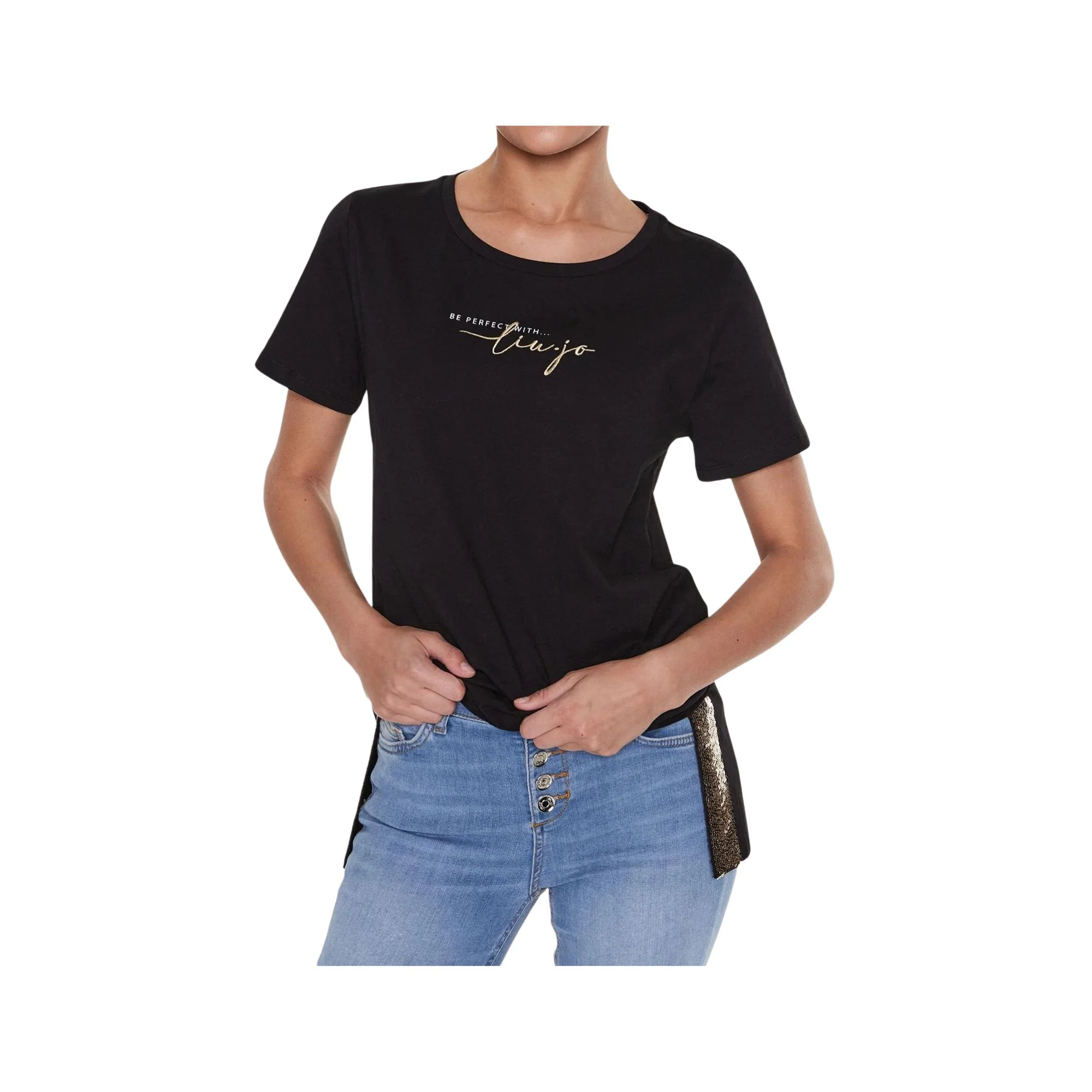 T-shirt Donna con logo a maniche corte