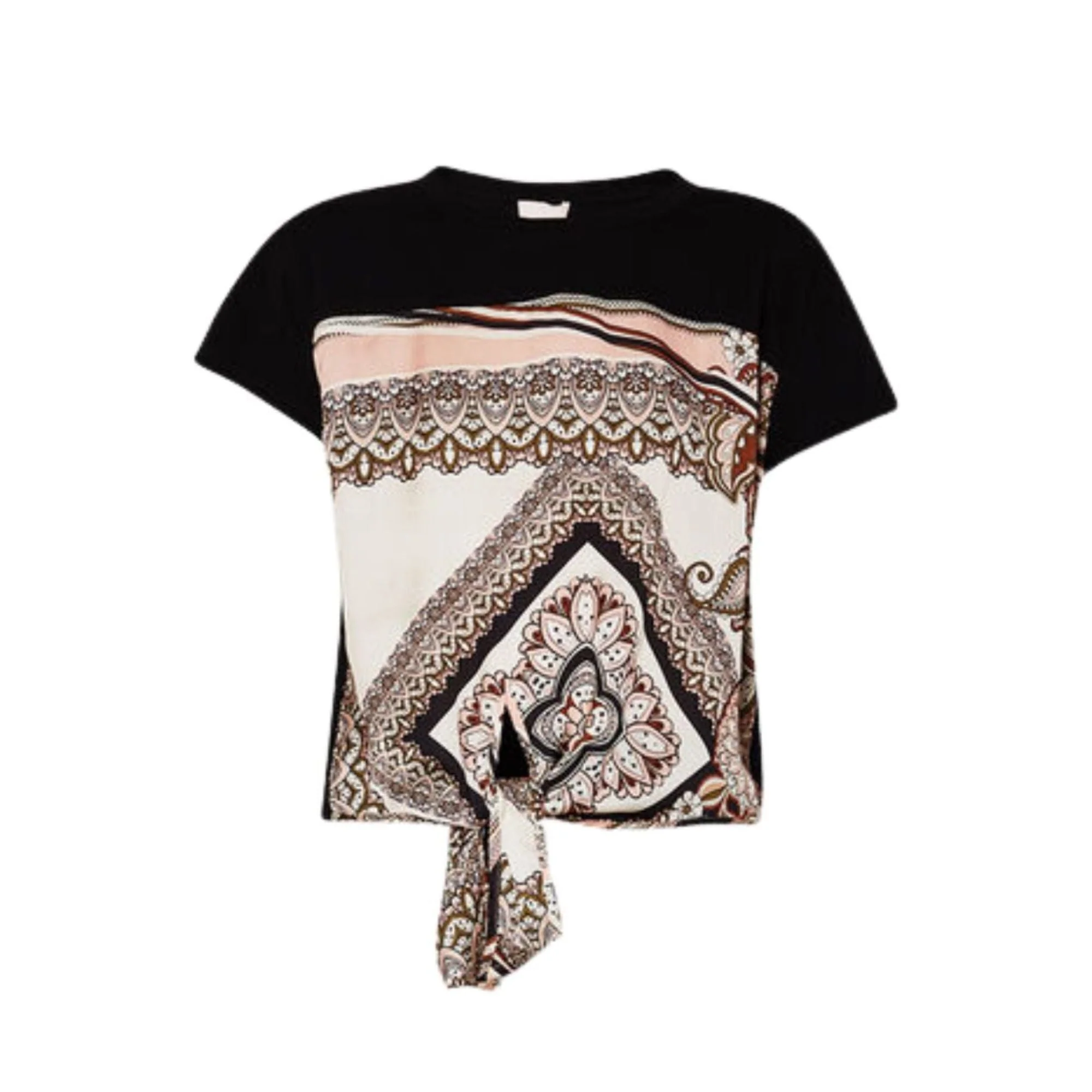 T-shirt Donna con foulard con nodo - Image 18