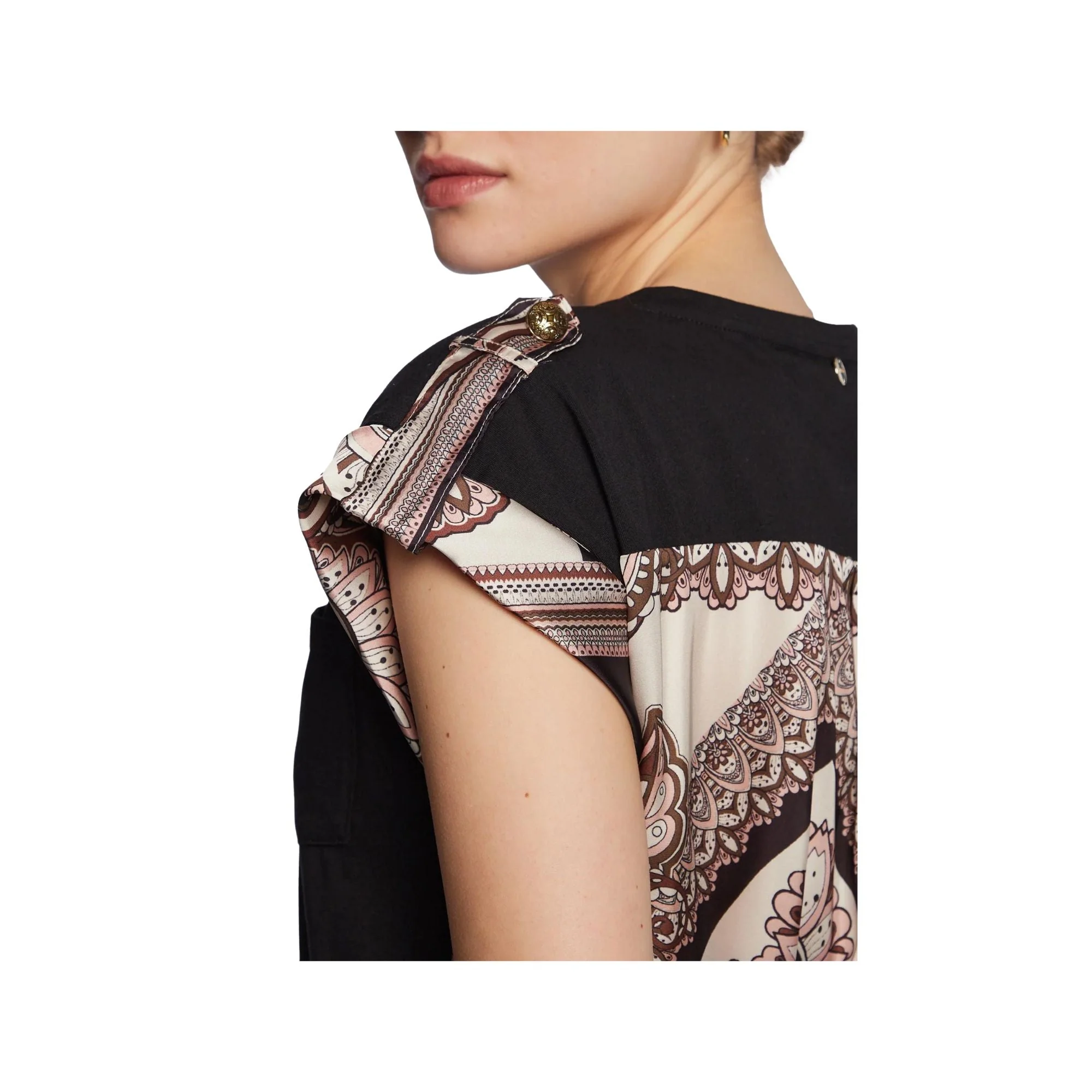 T-shirt Donna in cotone retro foulard - Image 14