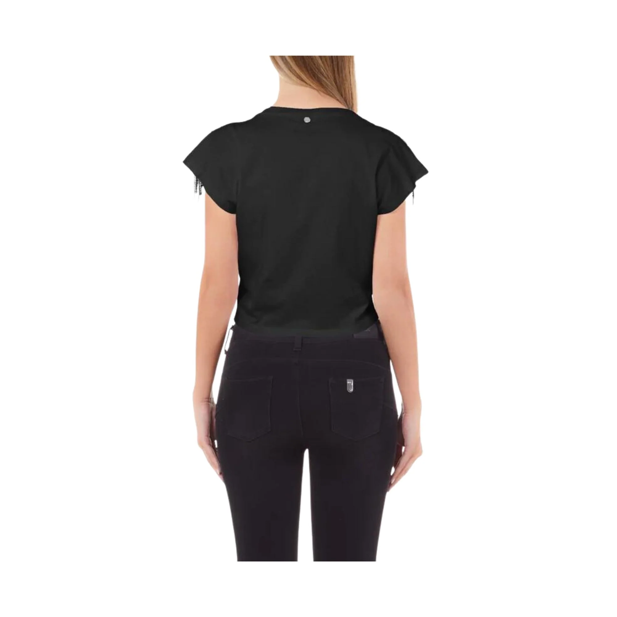 T-shirt Donna con perline sulle spalle - Image 2