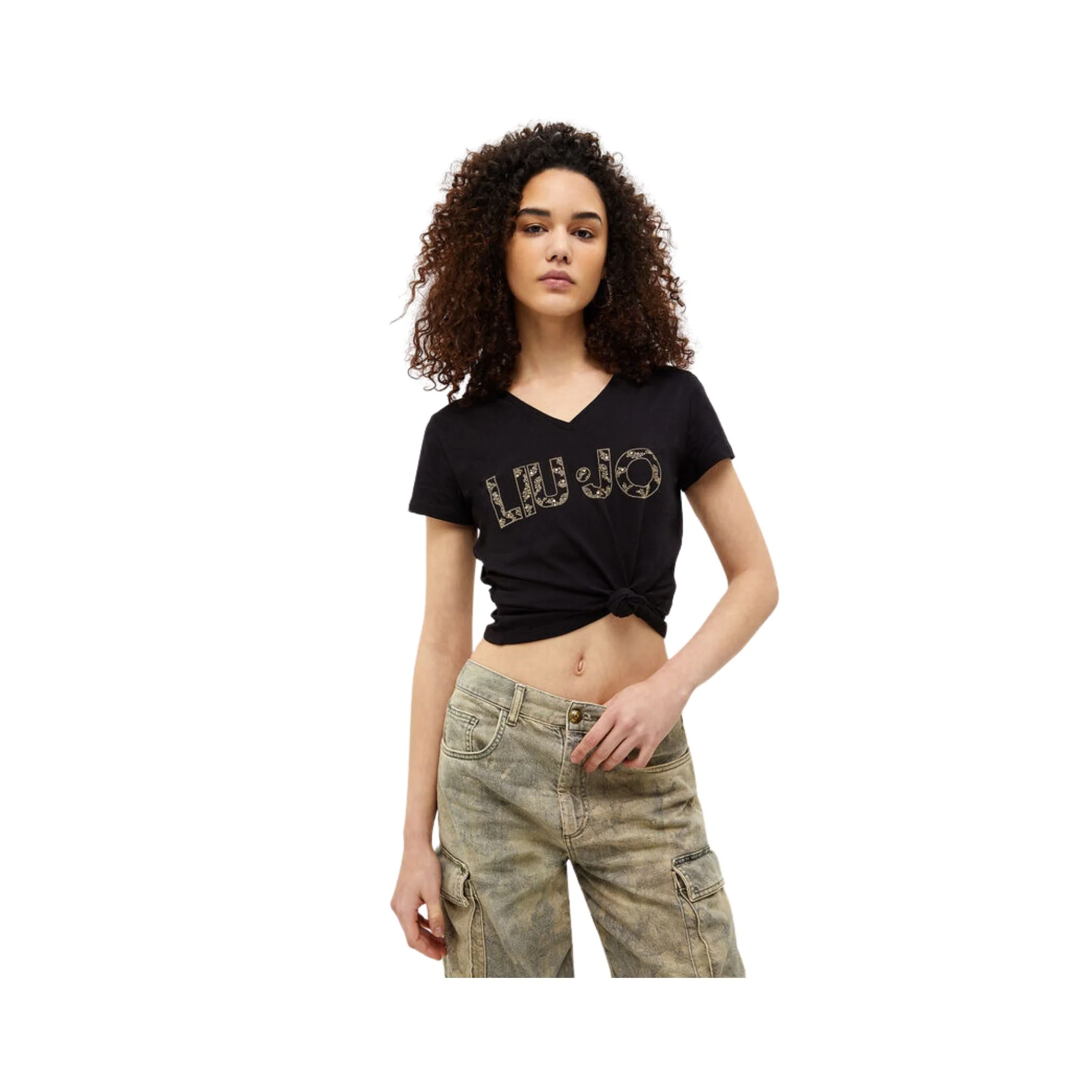 T-shirt Donna con logo lettering - Image 2