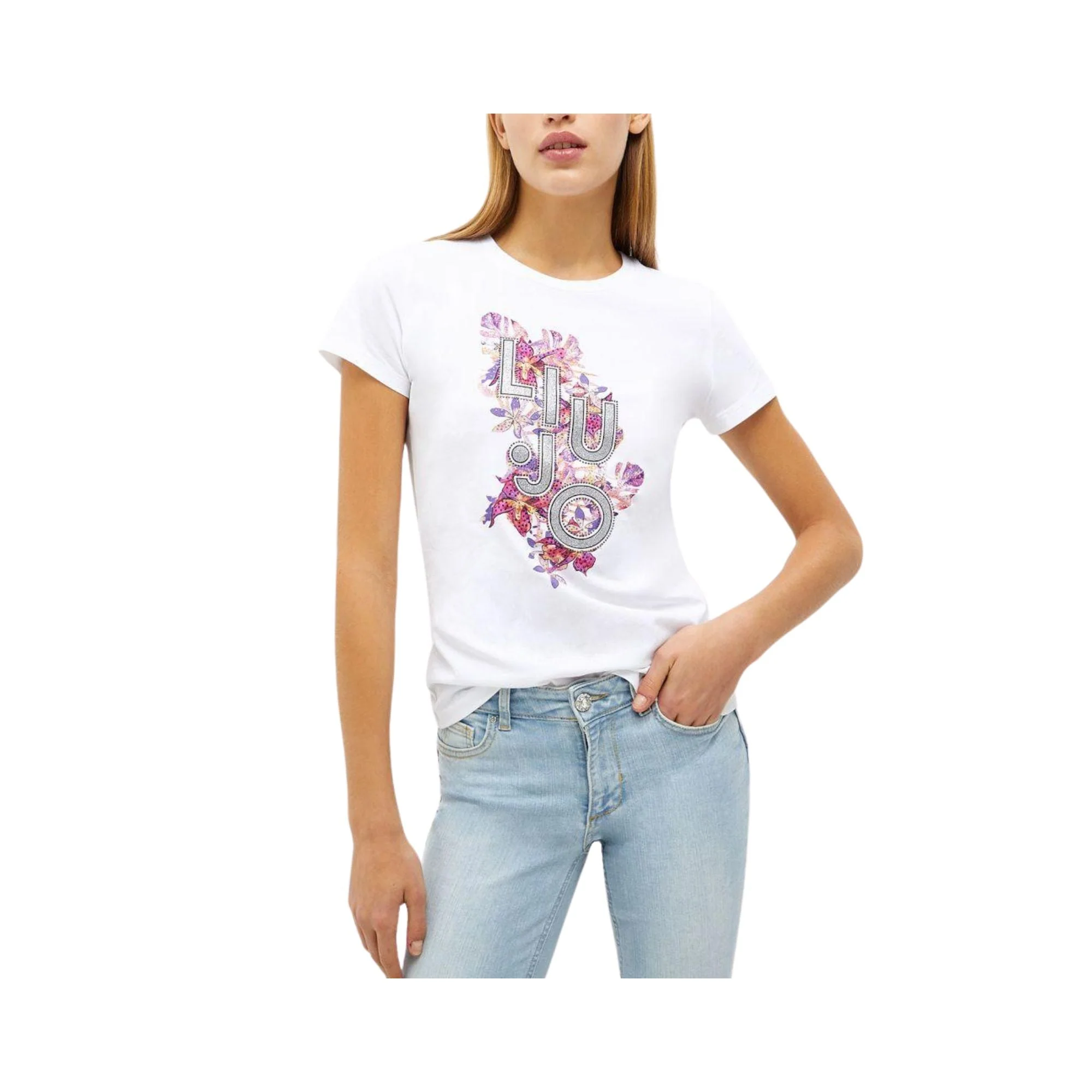 T-shirt Donna con strass e logo - Image 21