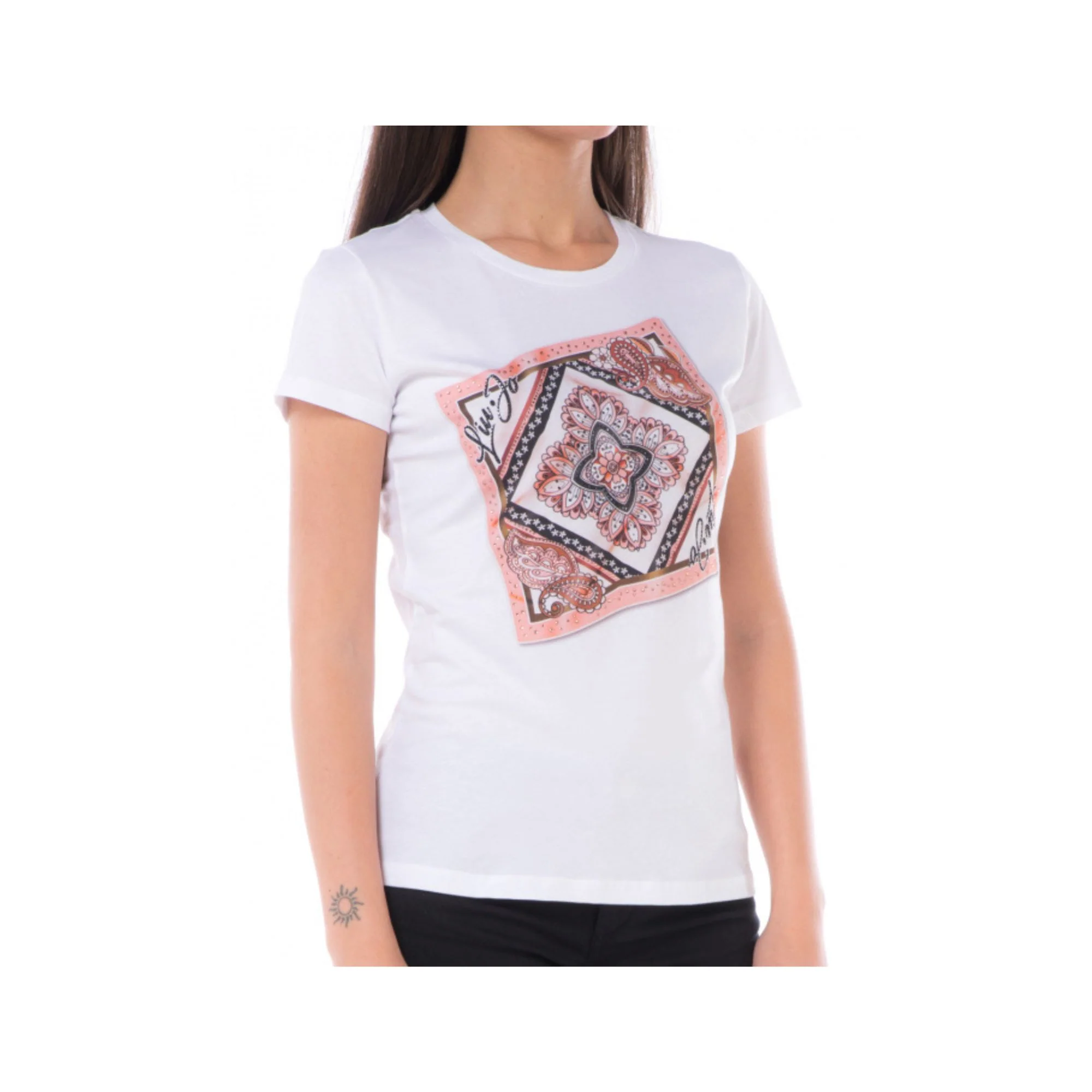 T-shirt Donna con stampa foulard - Image 6