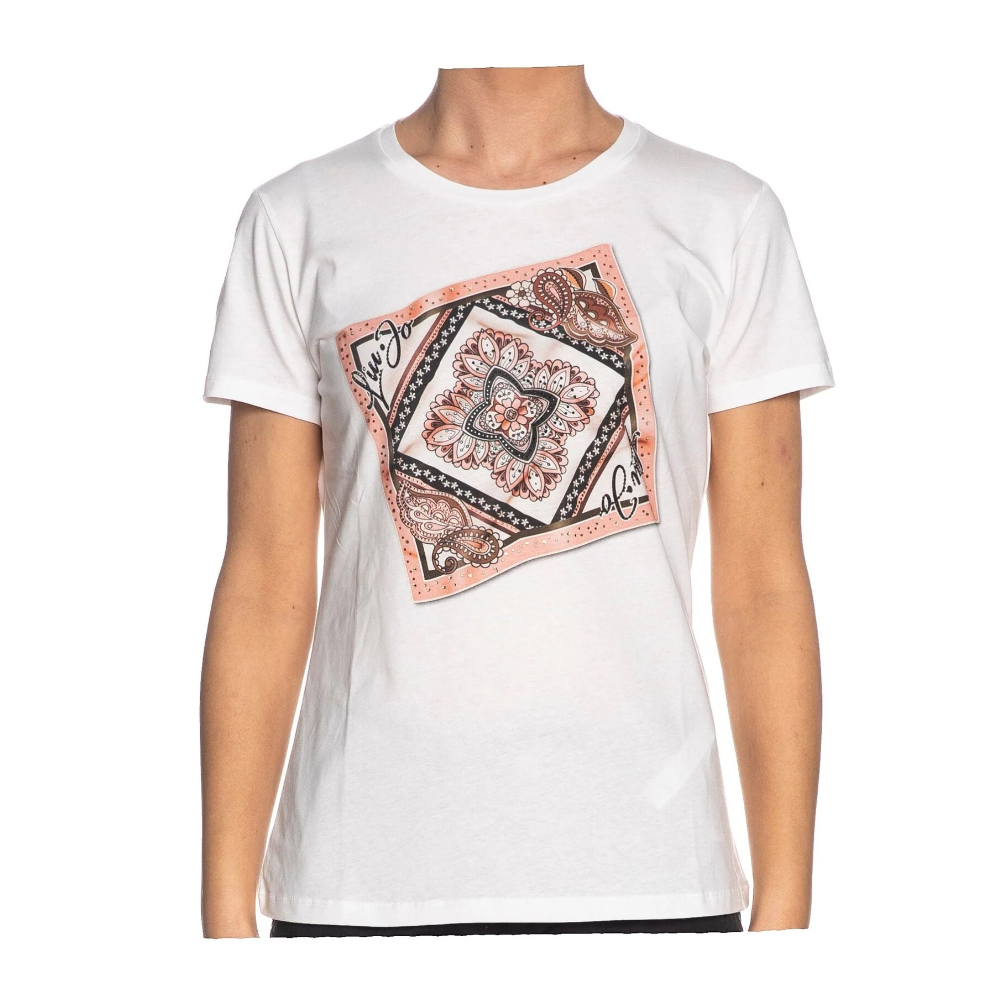 T-shirt Donna con stampa foulard - Image 8