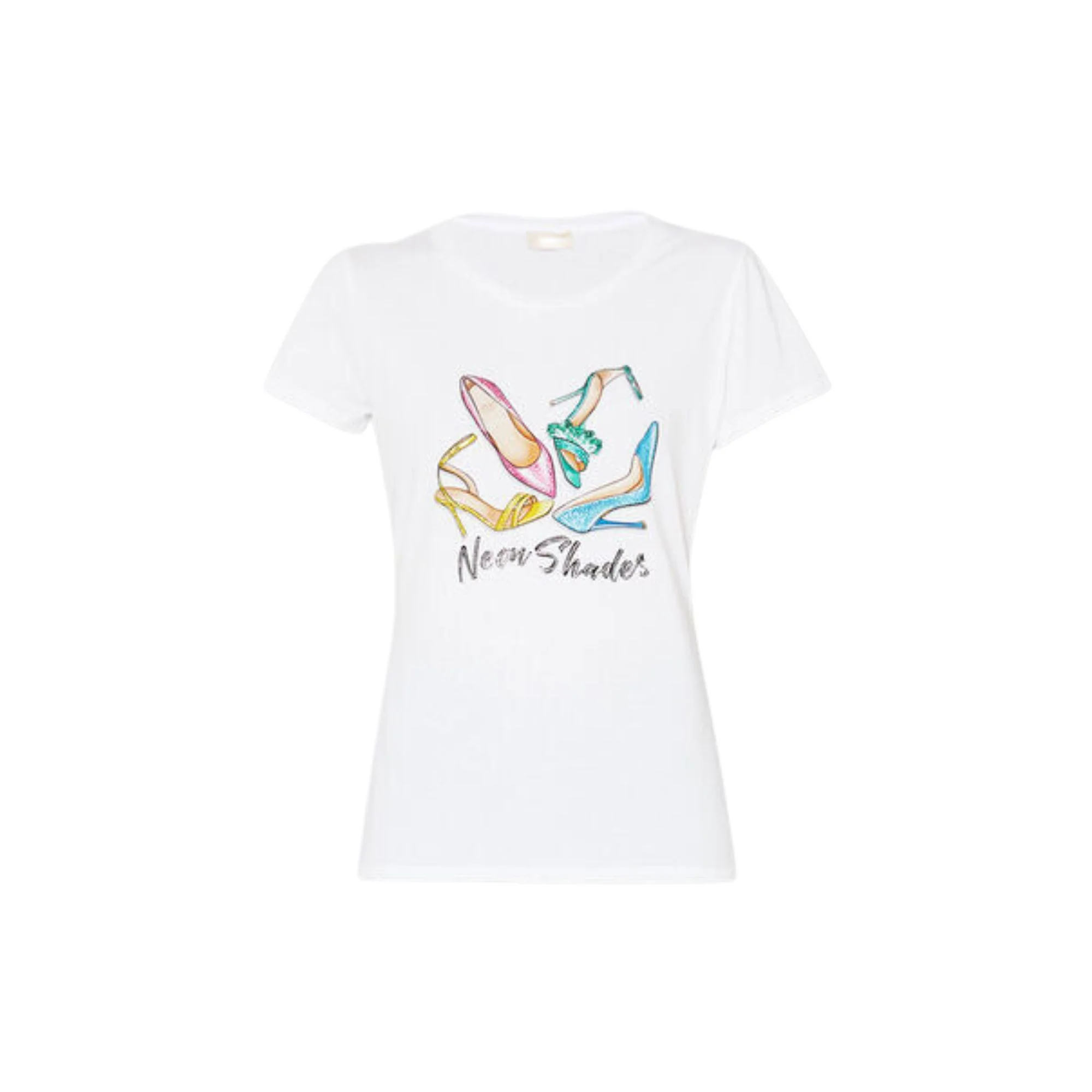 T-shirt Donna in cotone con scollo tondo - Image 4