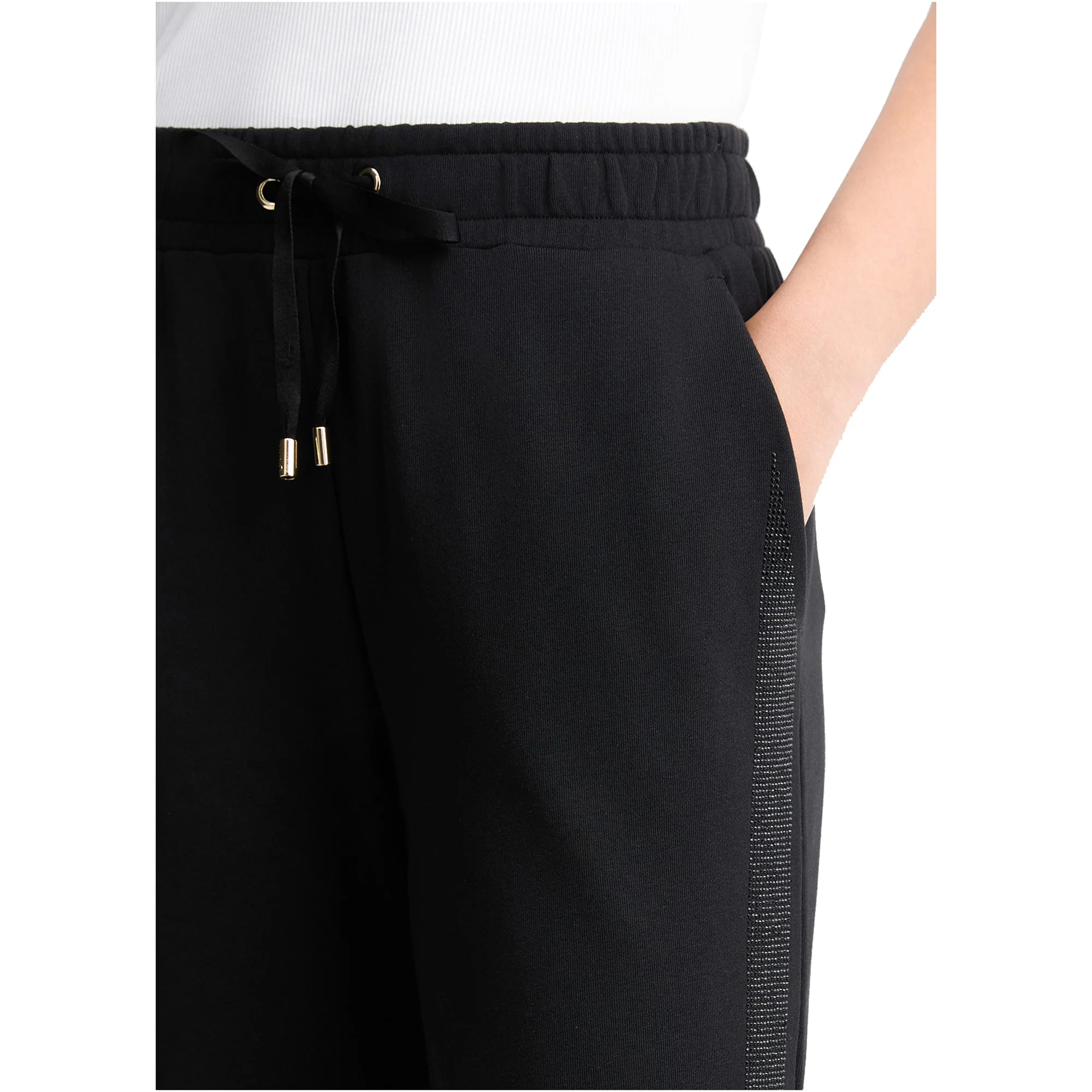 Pantaloni Donna in felpa Nero - Image 4