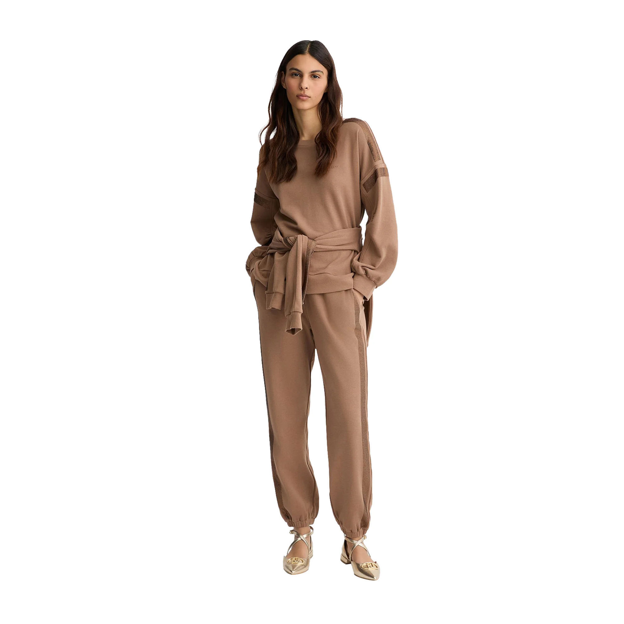 Pantaloni Donna in felpa Marrone - Image 5