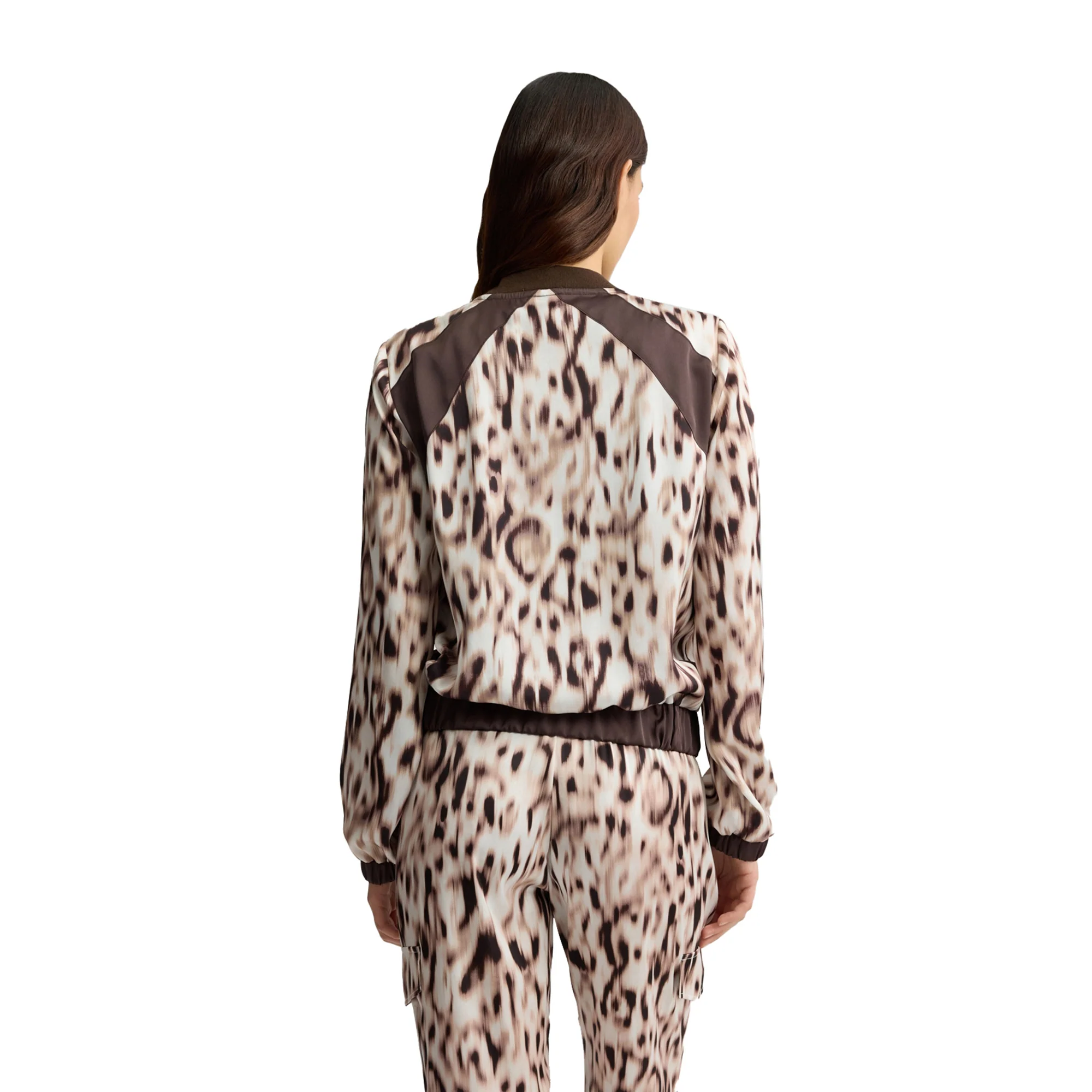Bomber Donna in raso stampato Animalier - Image 3