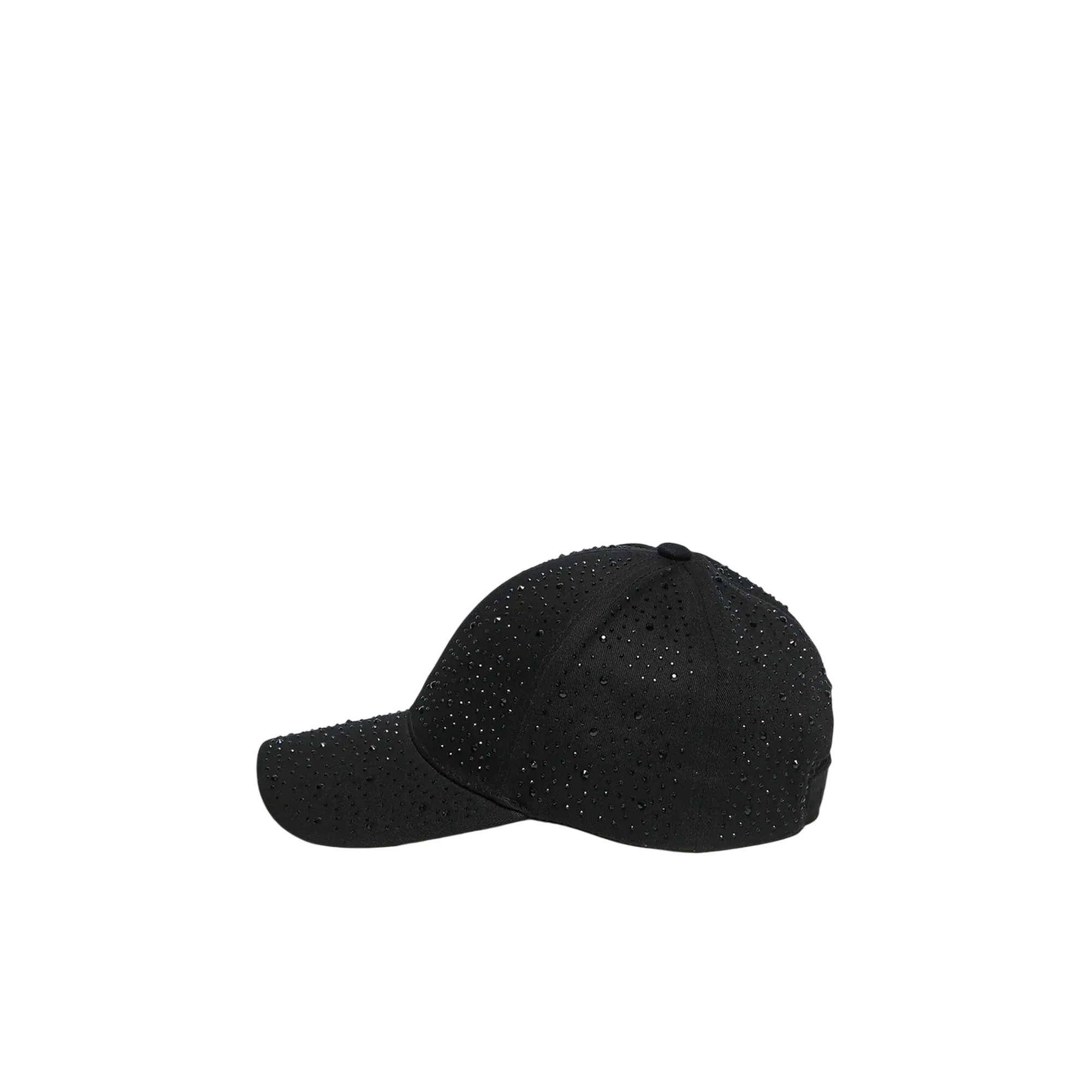 Cappello Donna da baseball Nero con strass - Image 3