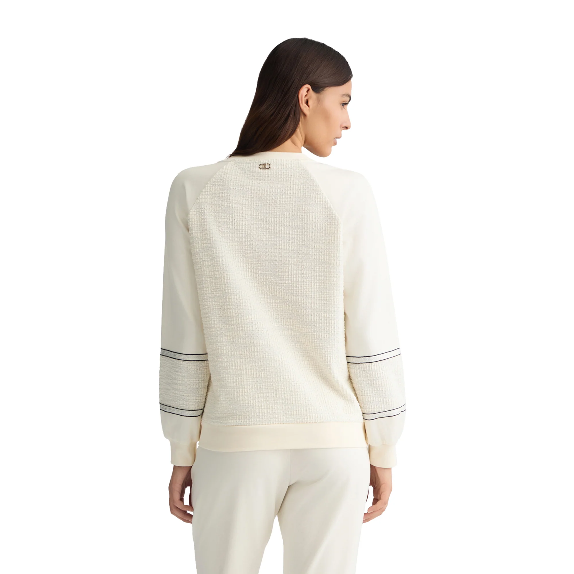 Felpa Donna in bouclé di misto cotone stretch - Image 3